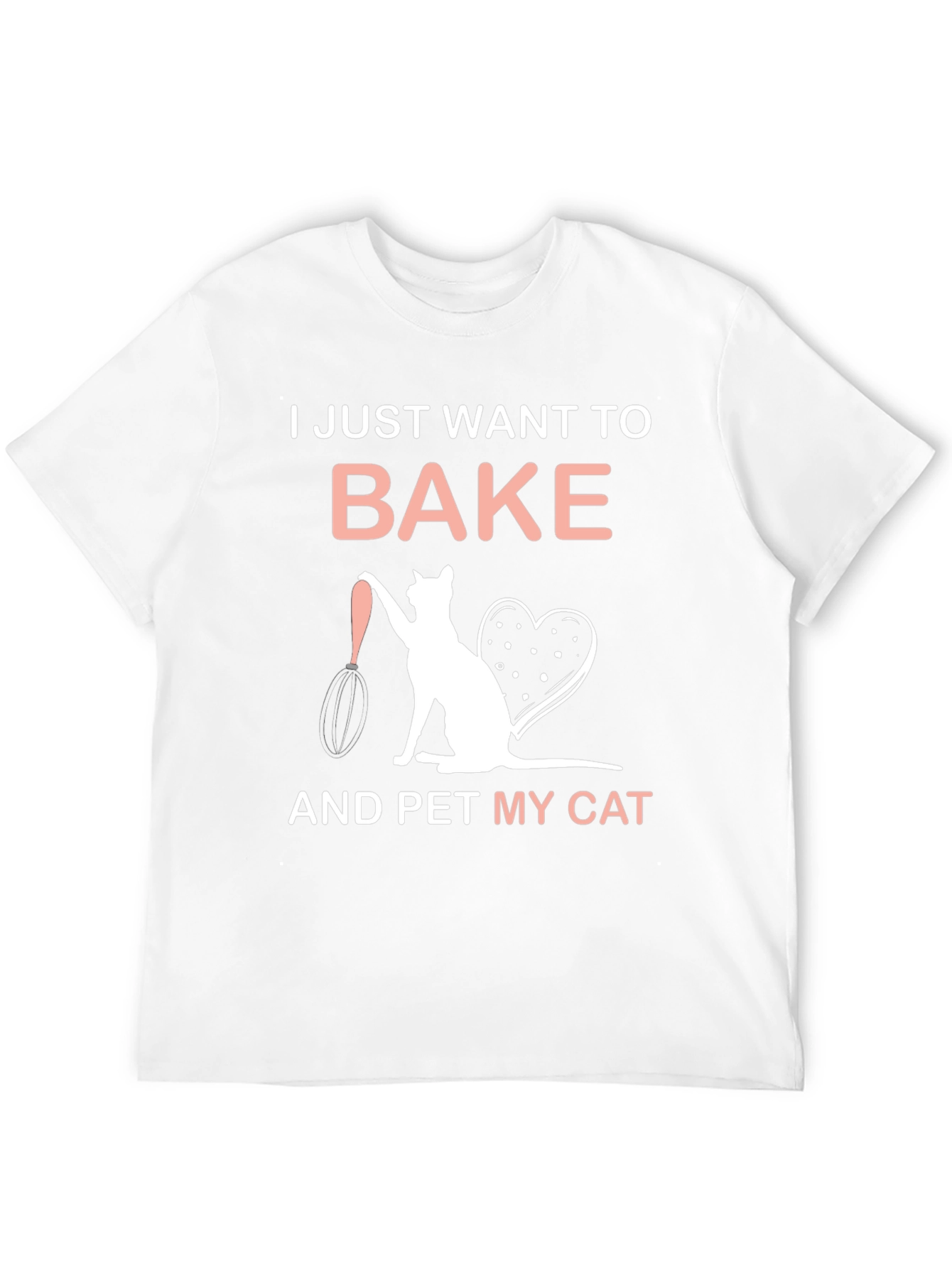 Bake and Pet My Cat T-Shirt - Black