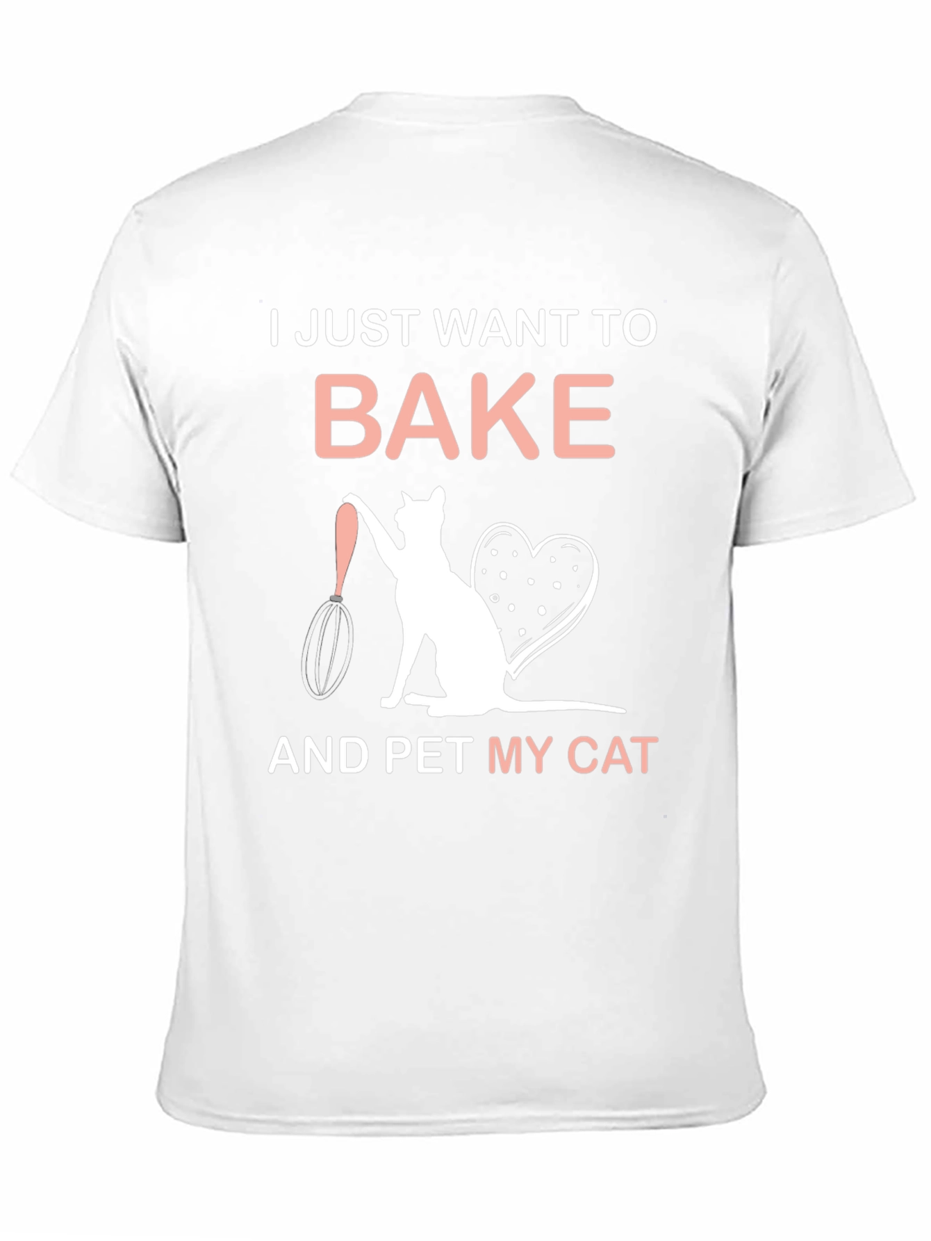 Bake and Pet My Cat T-Shirt - Black