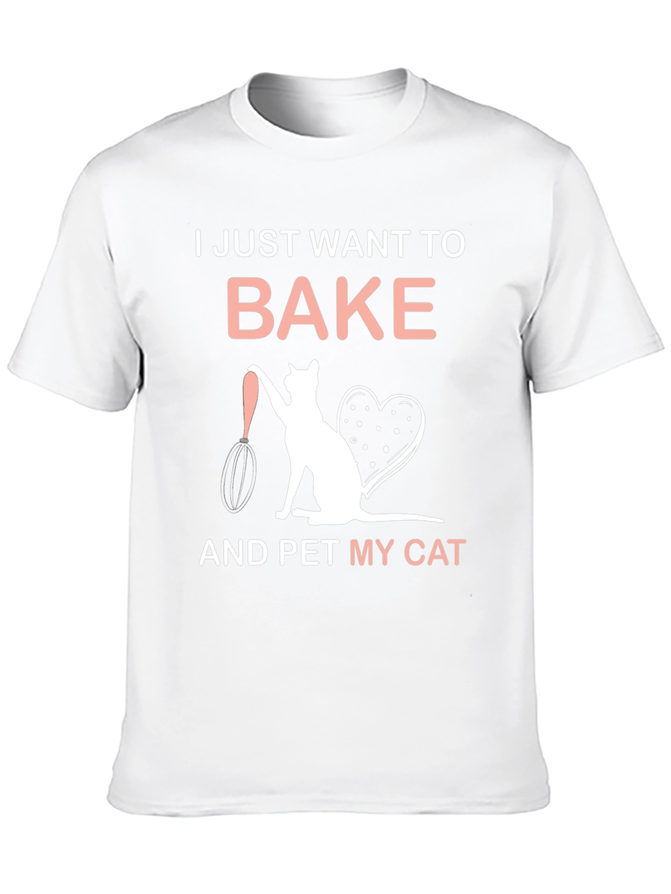 Bake and Pet My Cat T-Shirt - Black