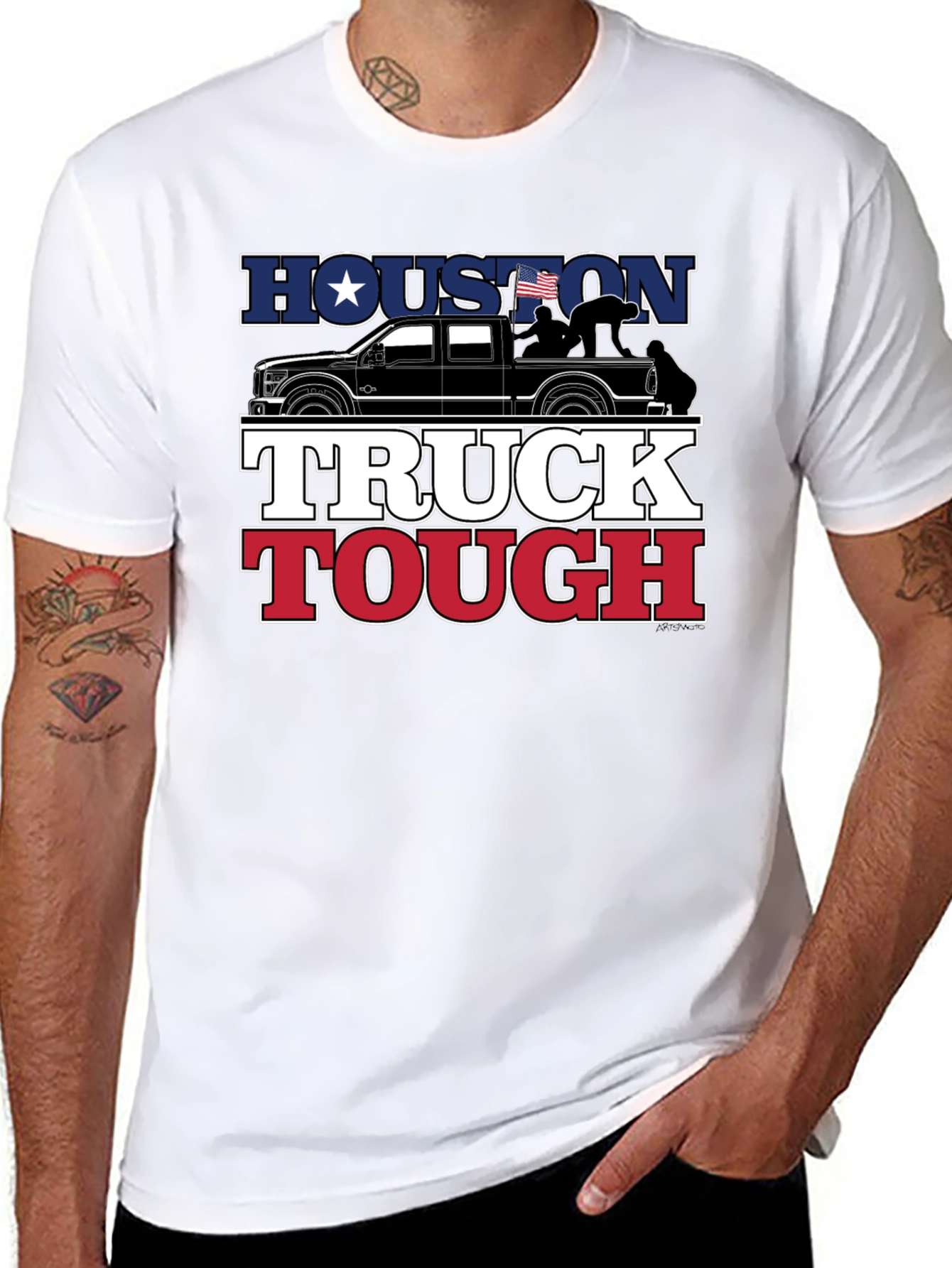 Houston Truck Tough Graphic Tee