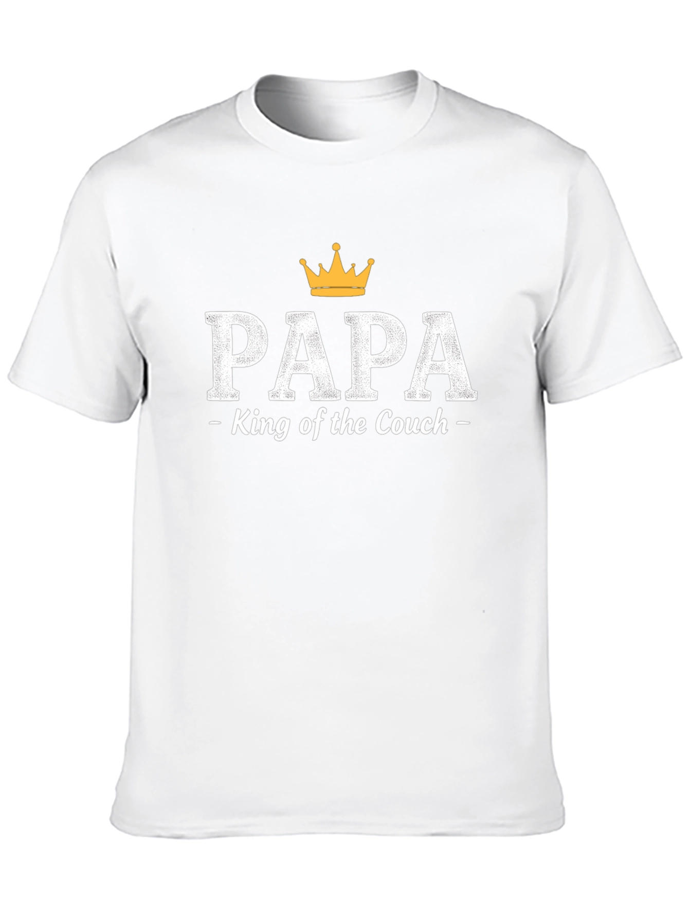 Papa King of the Couch Graphic T-Shirt
