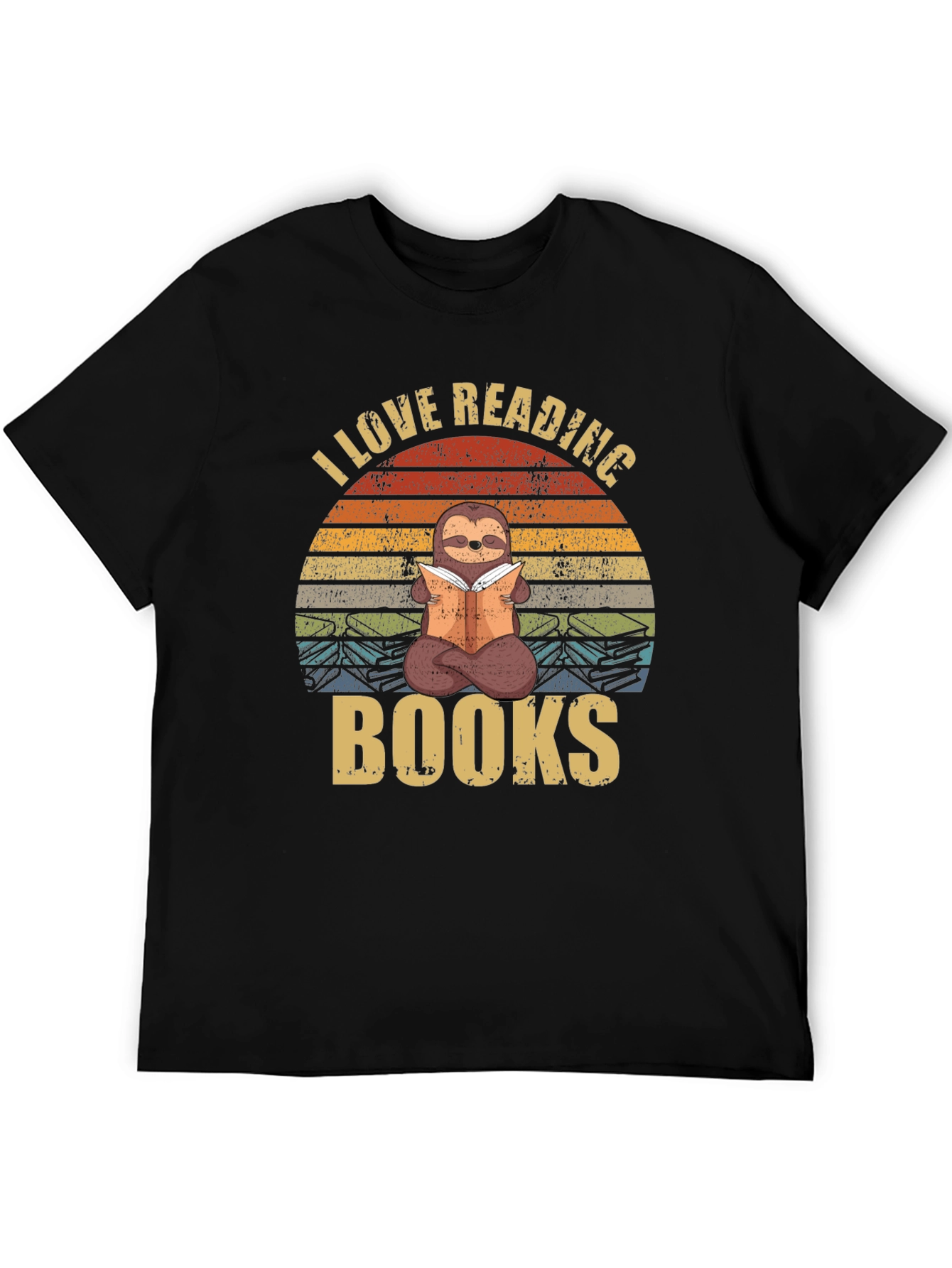 I Love Reading Books Sloth T-Shirt