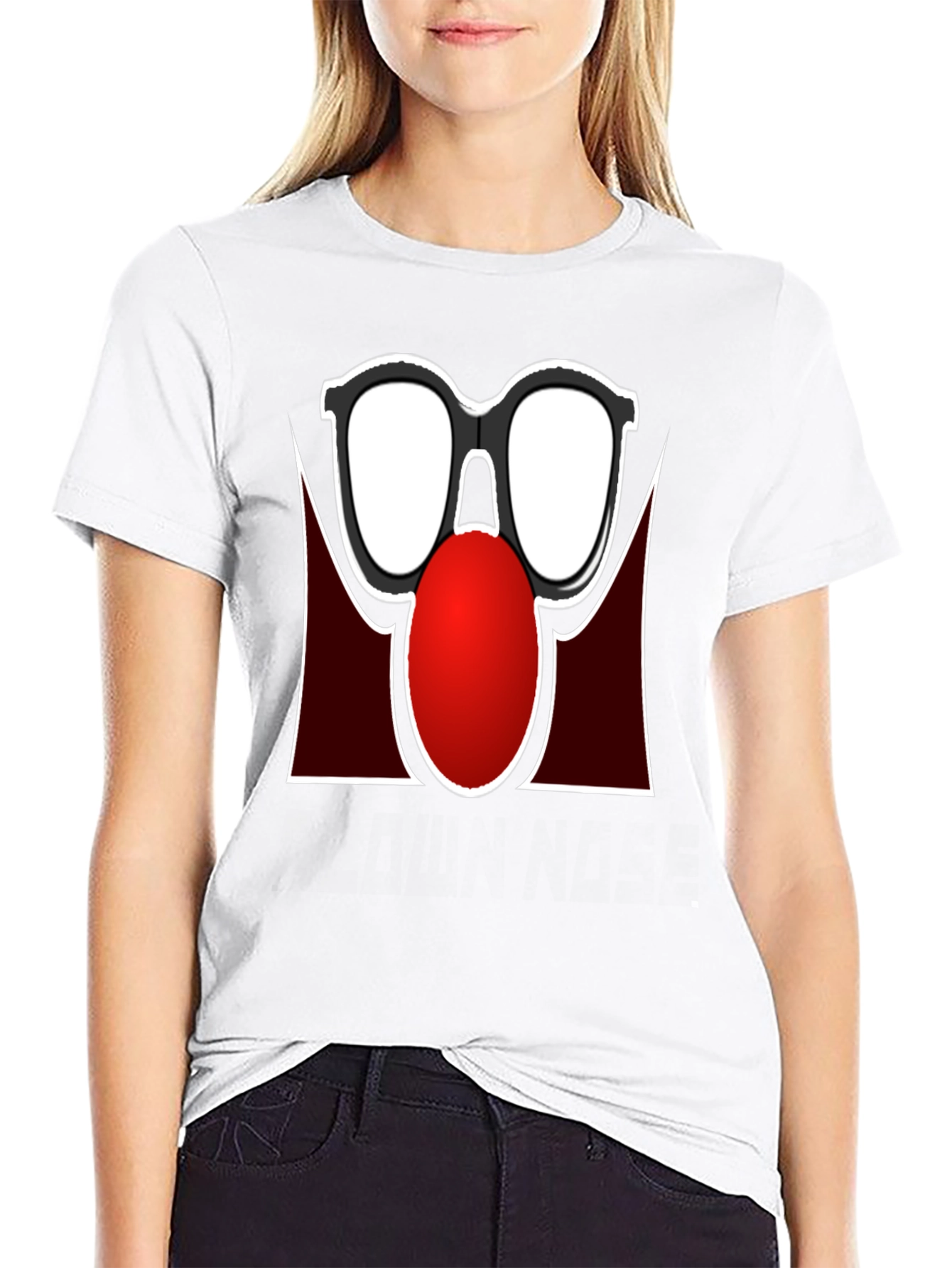 Funny Glasses Nose T-Shirt - Black Novelty Tee