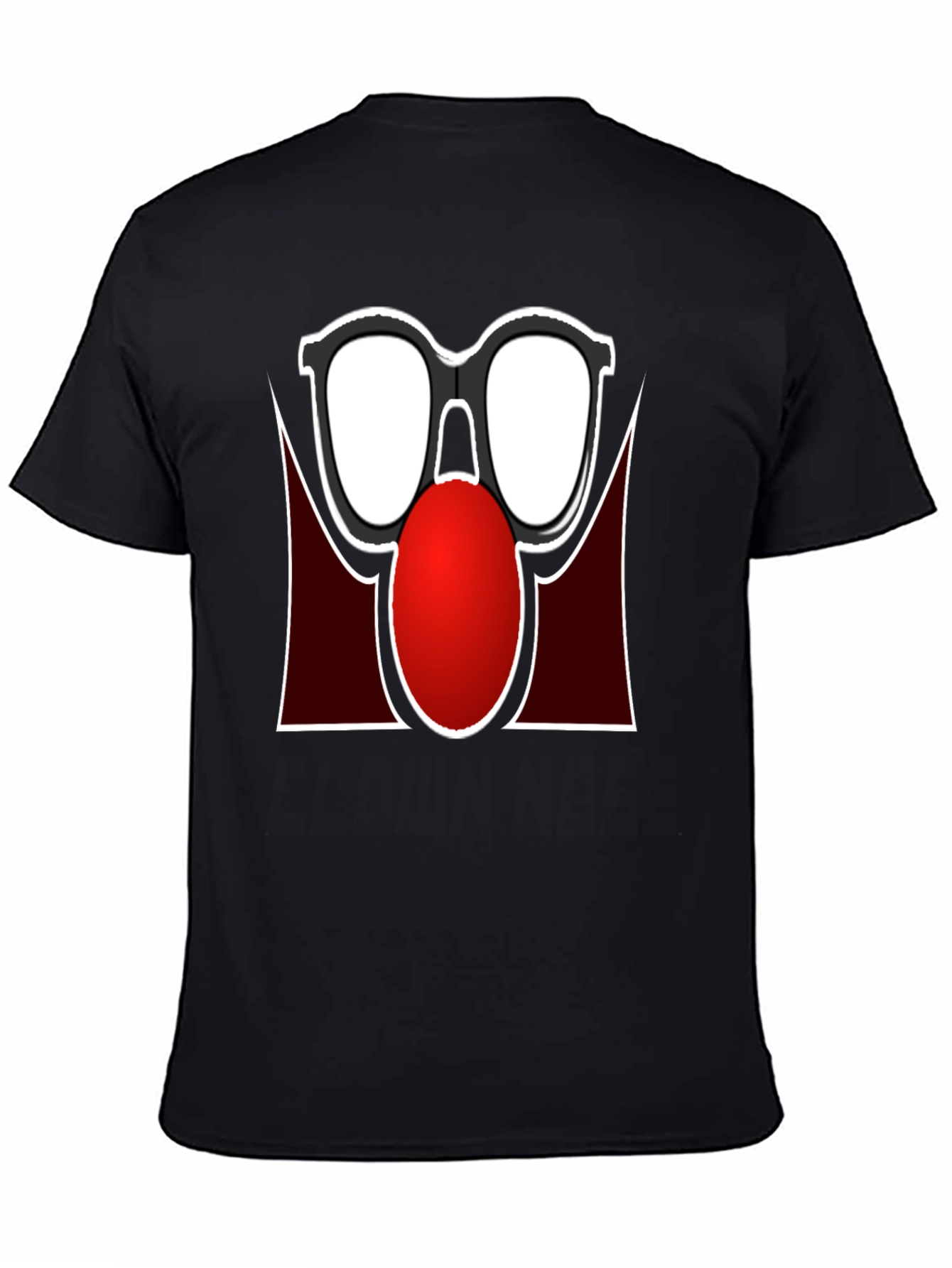 Funny Glasses Nose T-Shirt - Black Novelty Tee