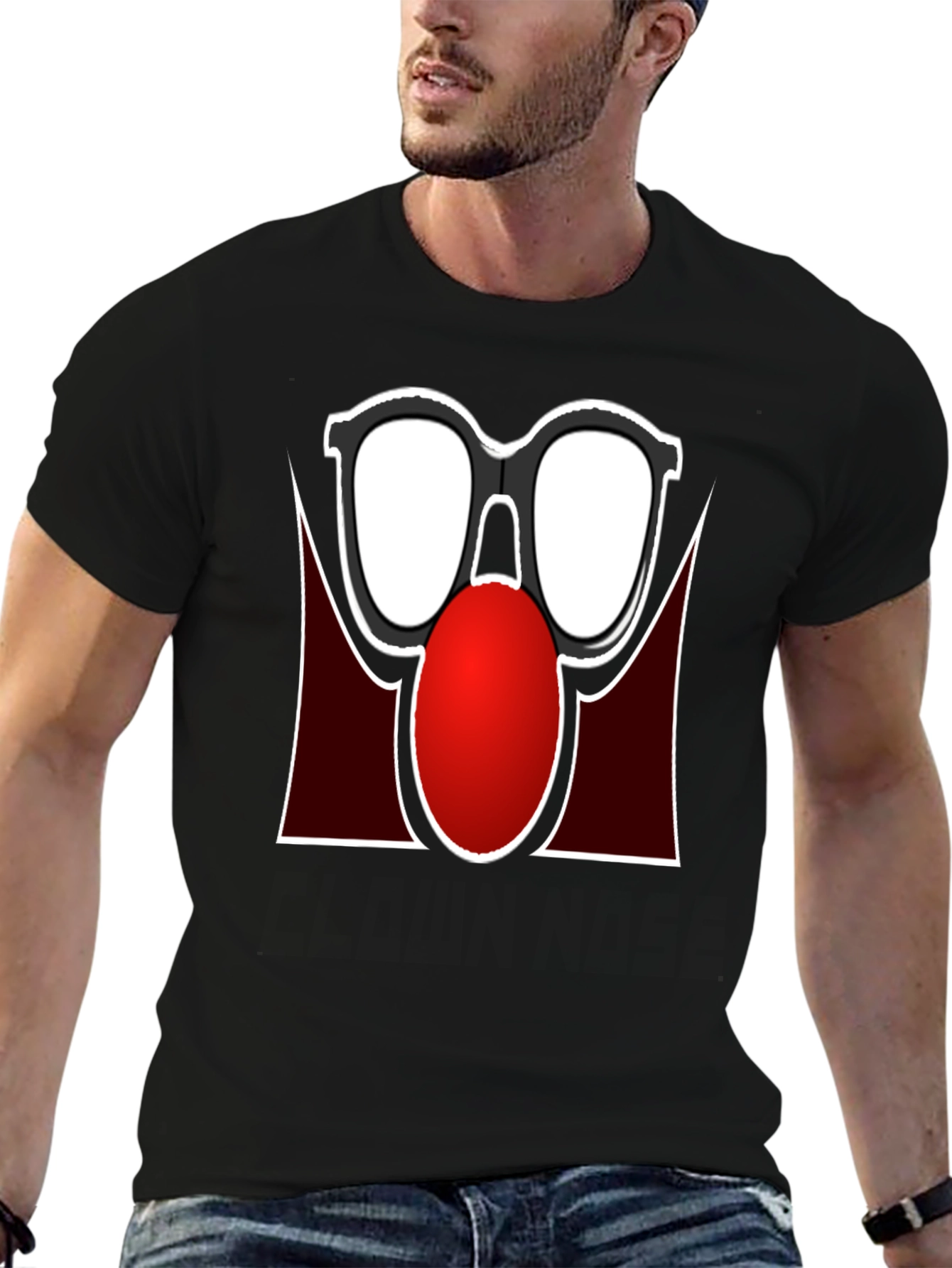 Funny Glasses Nose T-Shirt - Black Novelty Tee