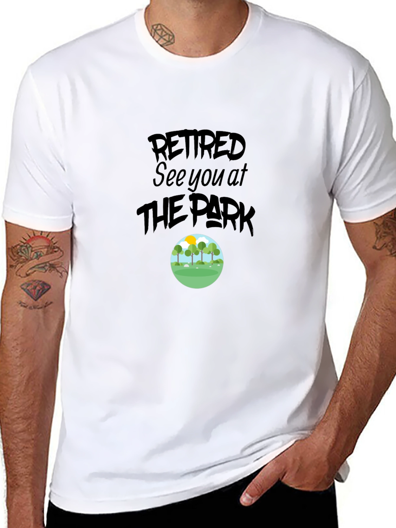 Retired See You At The Park Graphic Tee