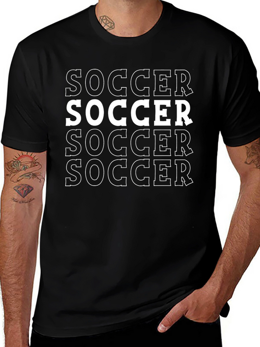 Soccer Graphic Tee - Black