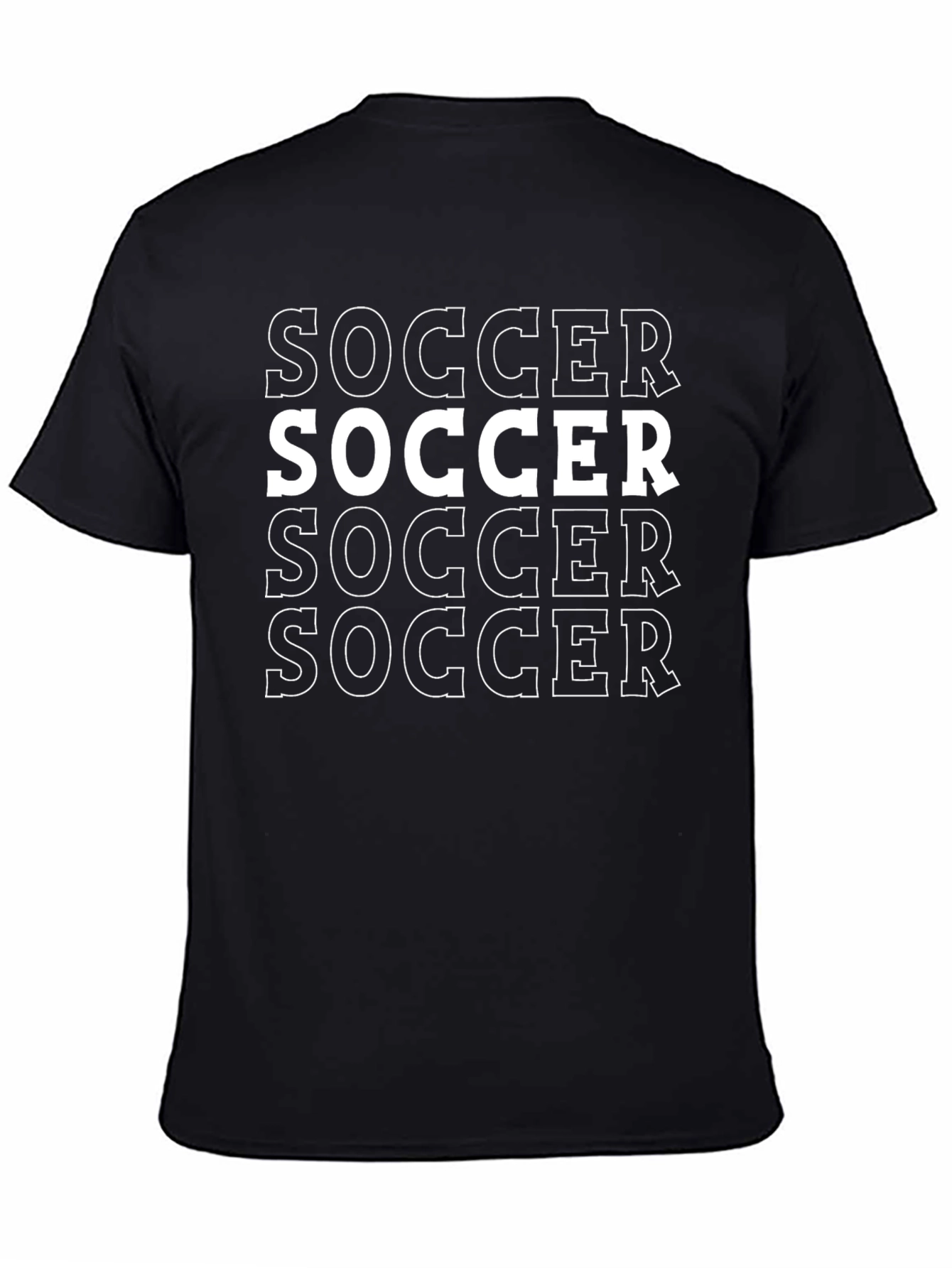 Soccer Graphic Tee - Black