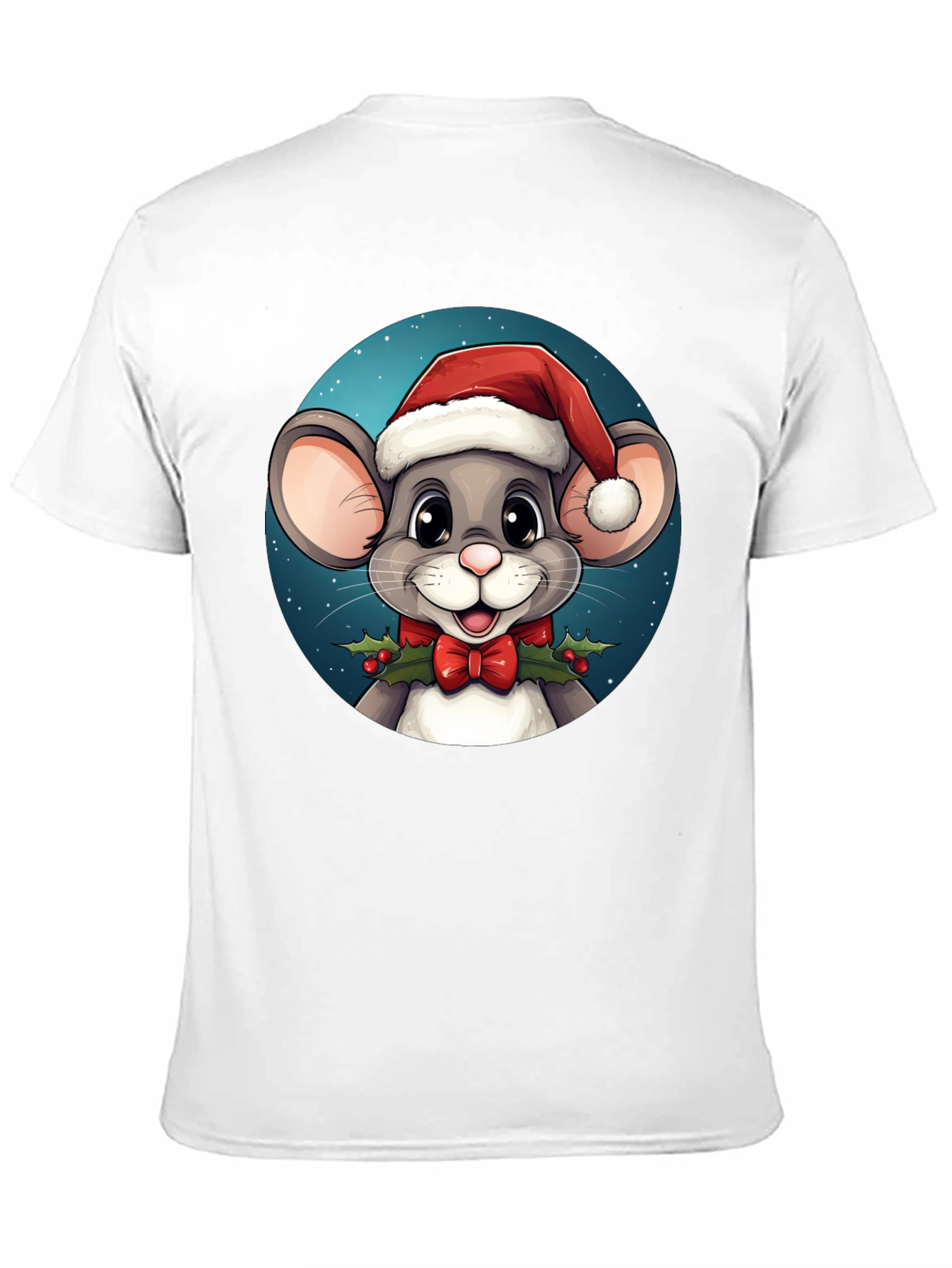 Festive Mouse Graphic Tee - Holiday Cheer!