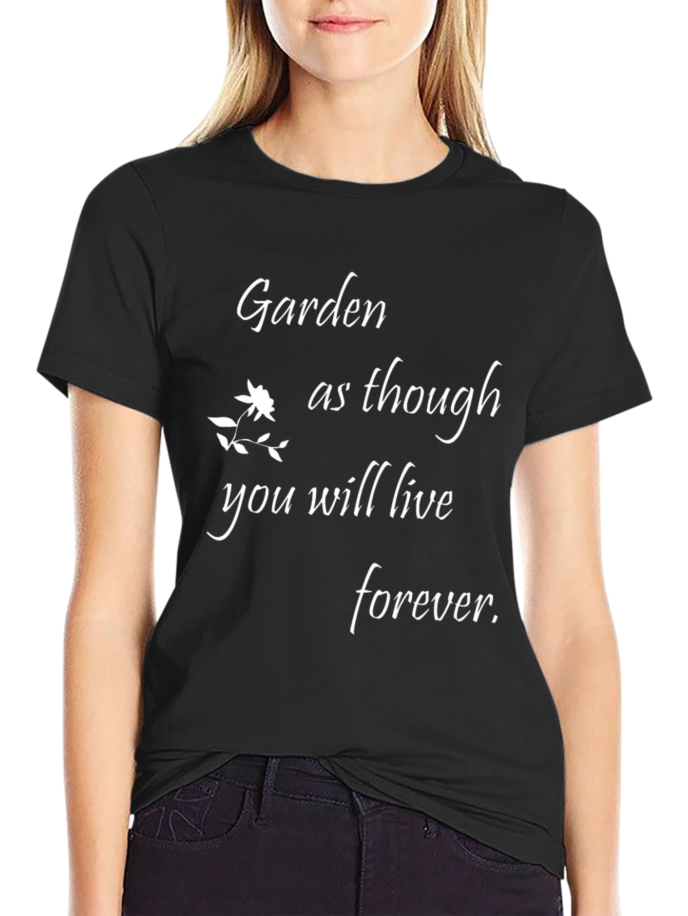 Garden Forever Black T-Shirt