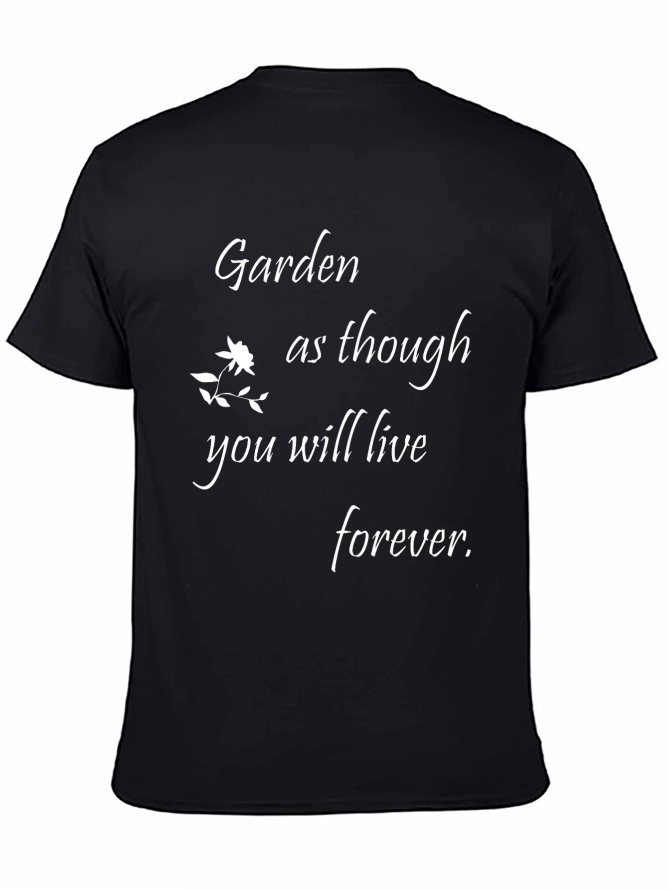 Garden Forever Black T-Shirt