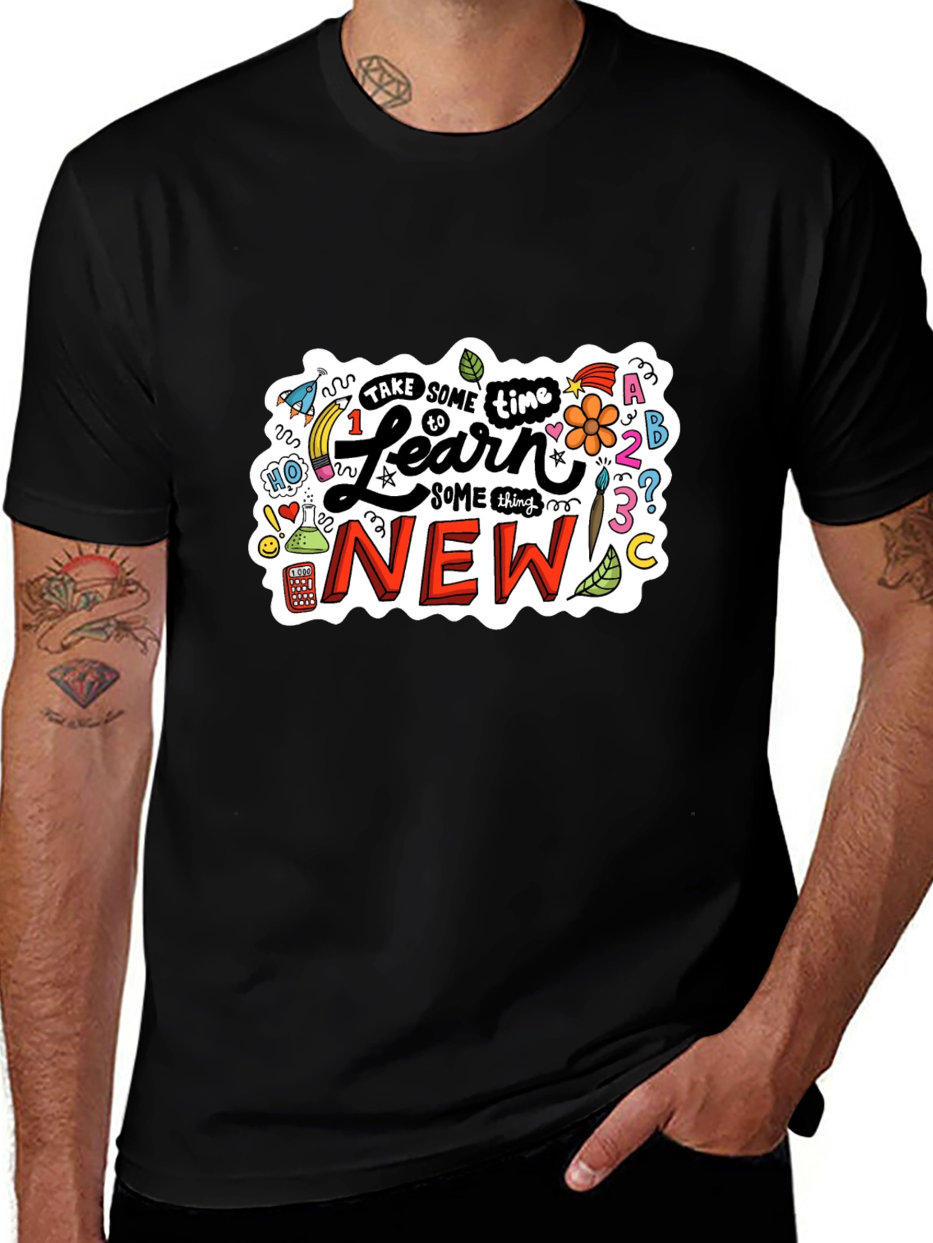 Learn Something New Graphic T-Shirt
