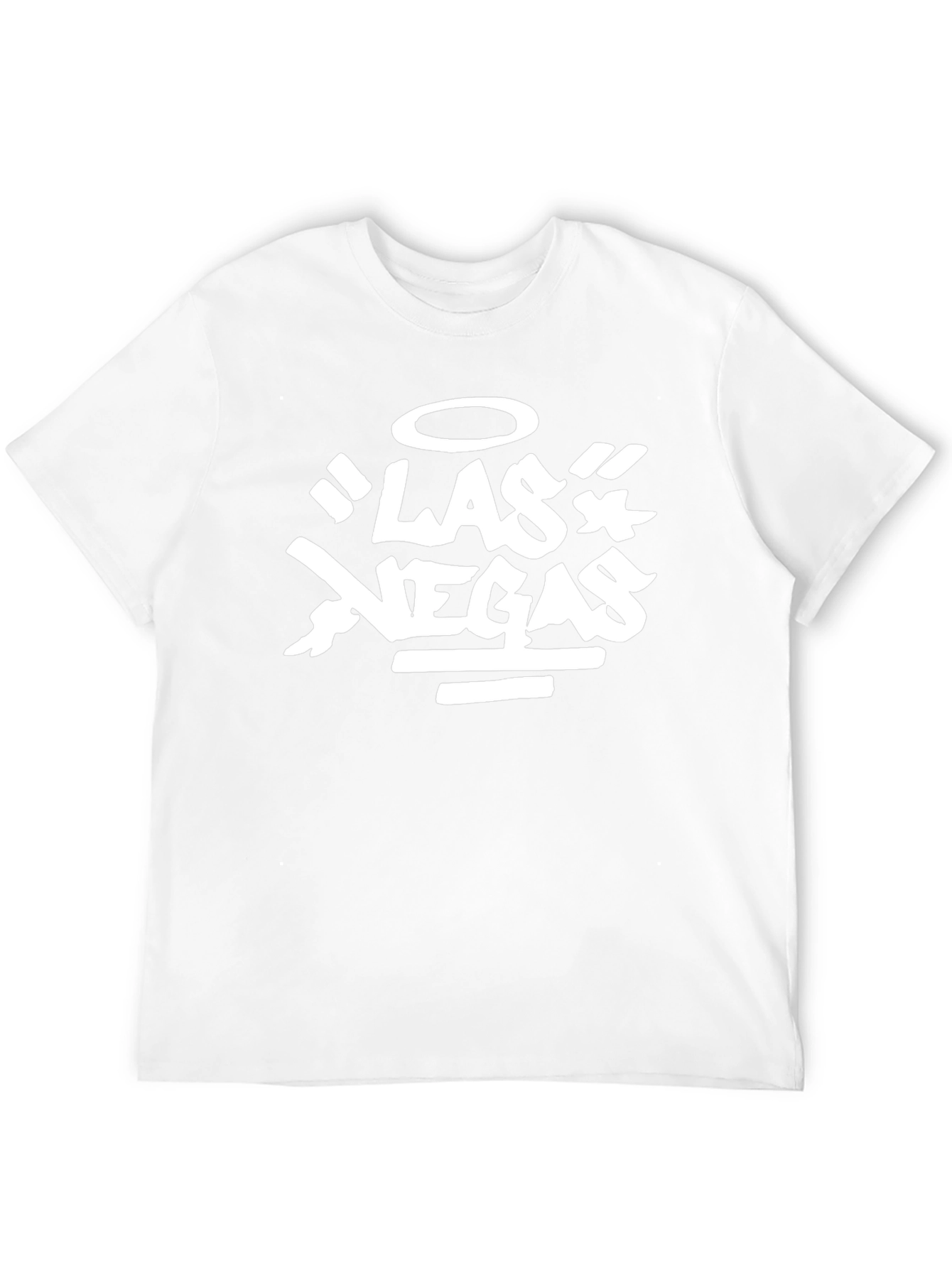 Las Vegas Graphic Print Black T-Shirt