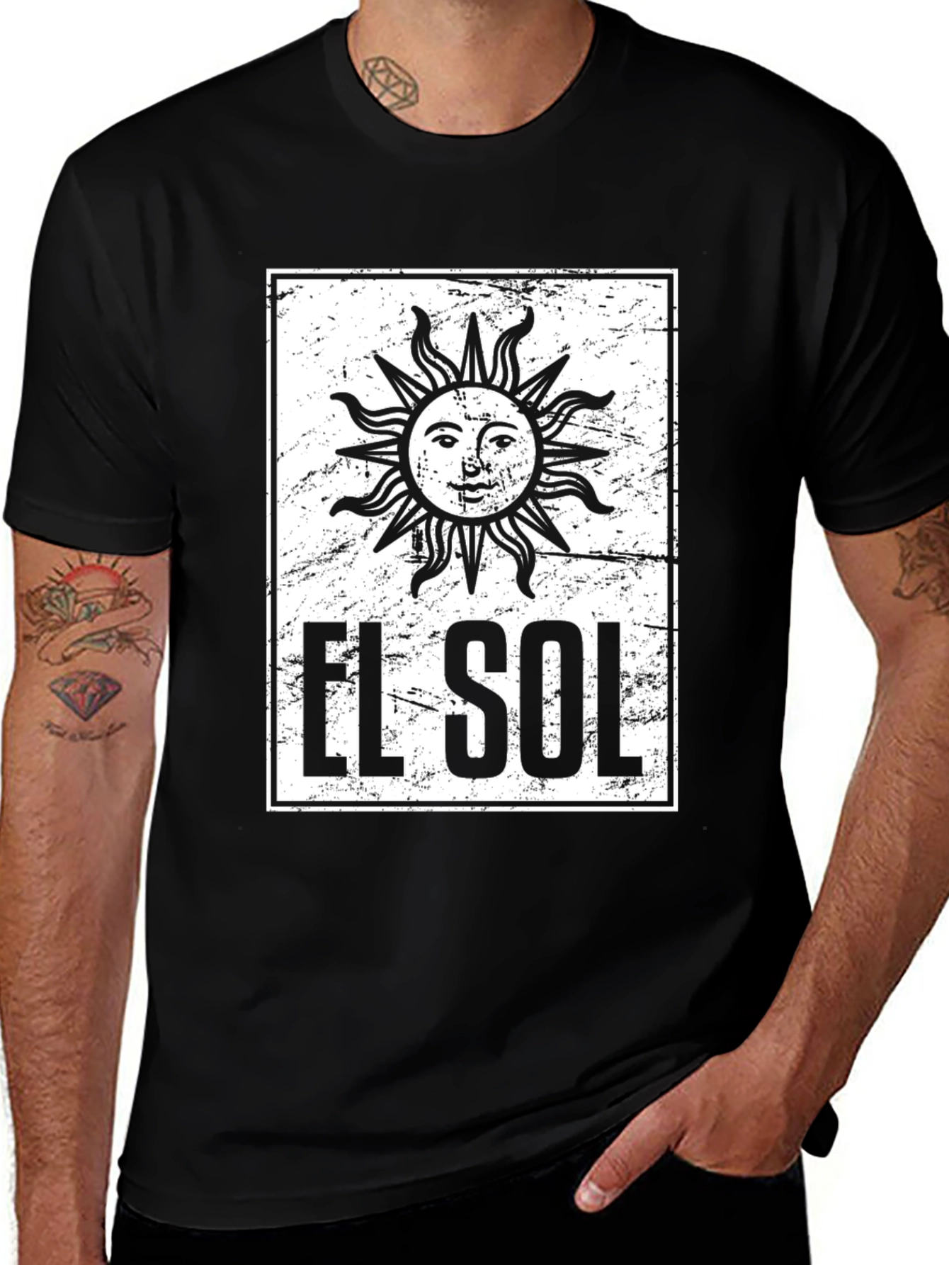 El Sol Graphic Tee -  Stylish Sun Design Shirt