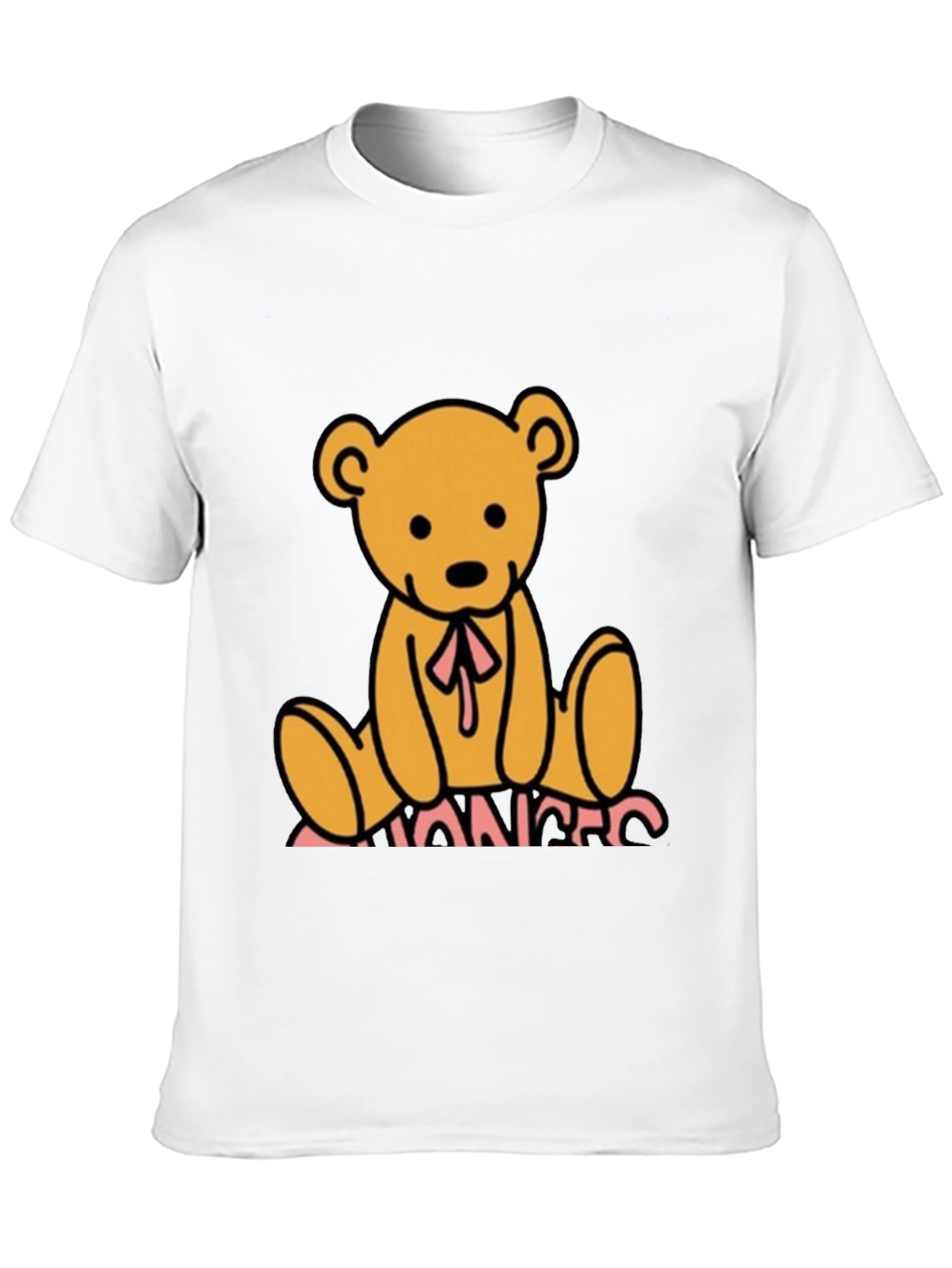 Teddy Bear Graphic Black T-Shirt