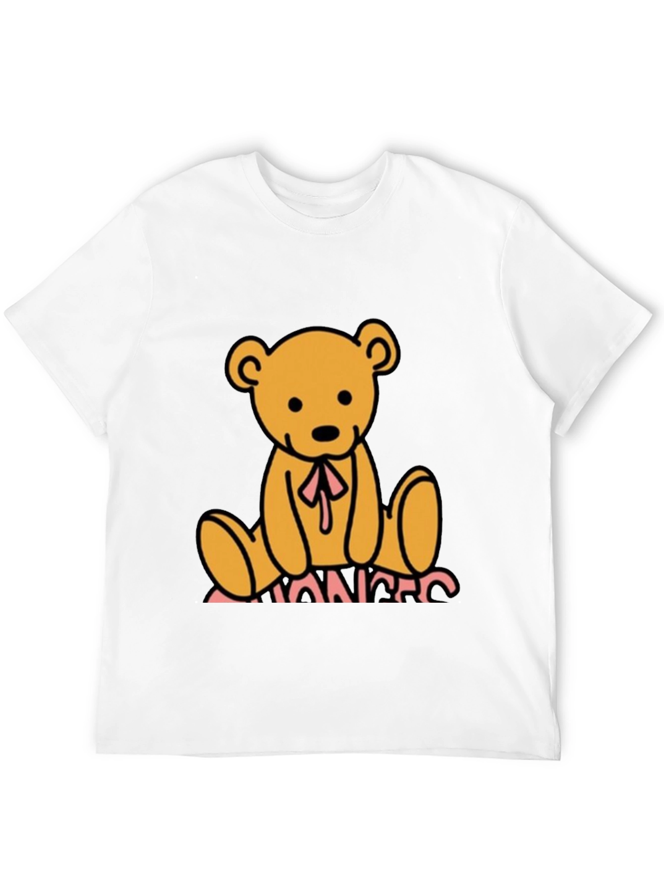 Teddy Bear Graphic Black T-Shirt
