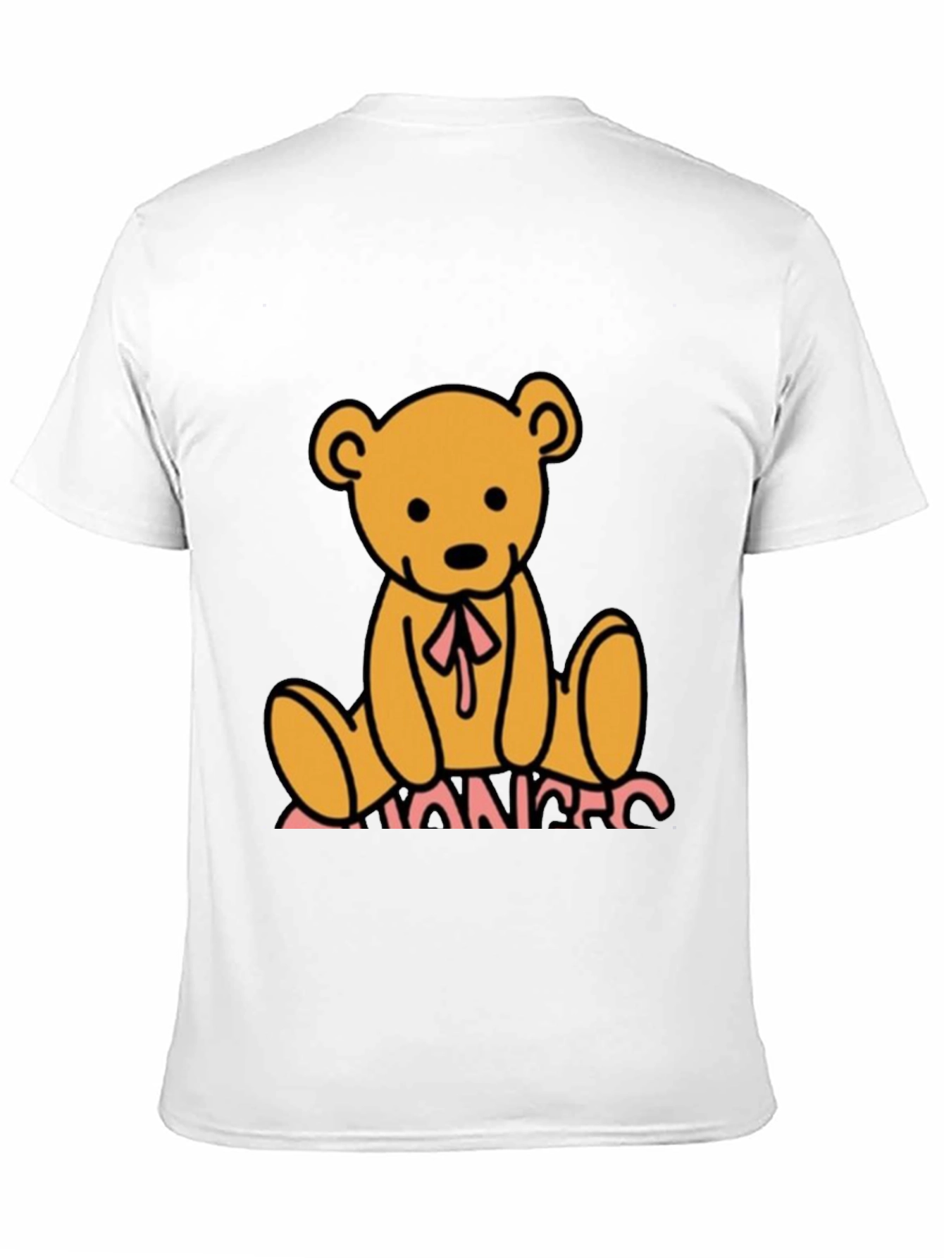 Teddy Bear Graphic Black T-Shirt