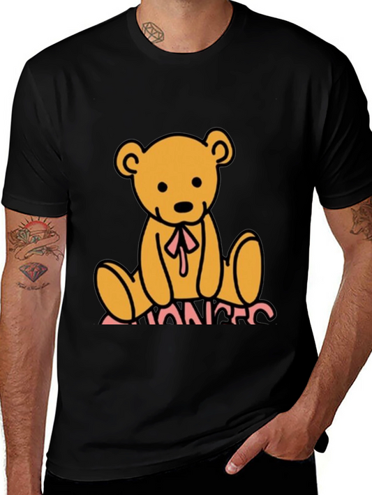 Teddy Bear Graphic Black T-Shirt