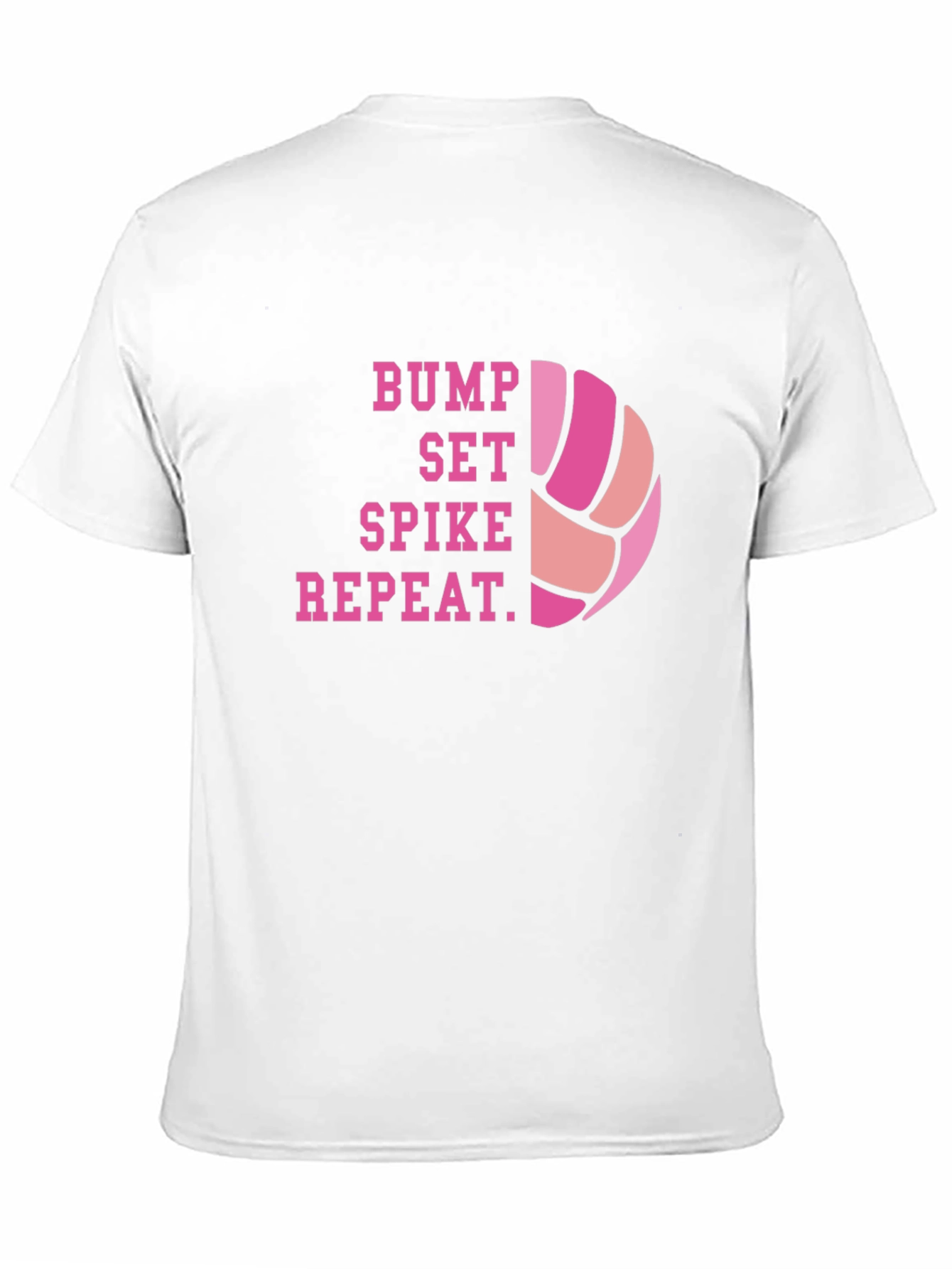 Volleyball Bump Set Spike Repeat Graphic Tee