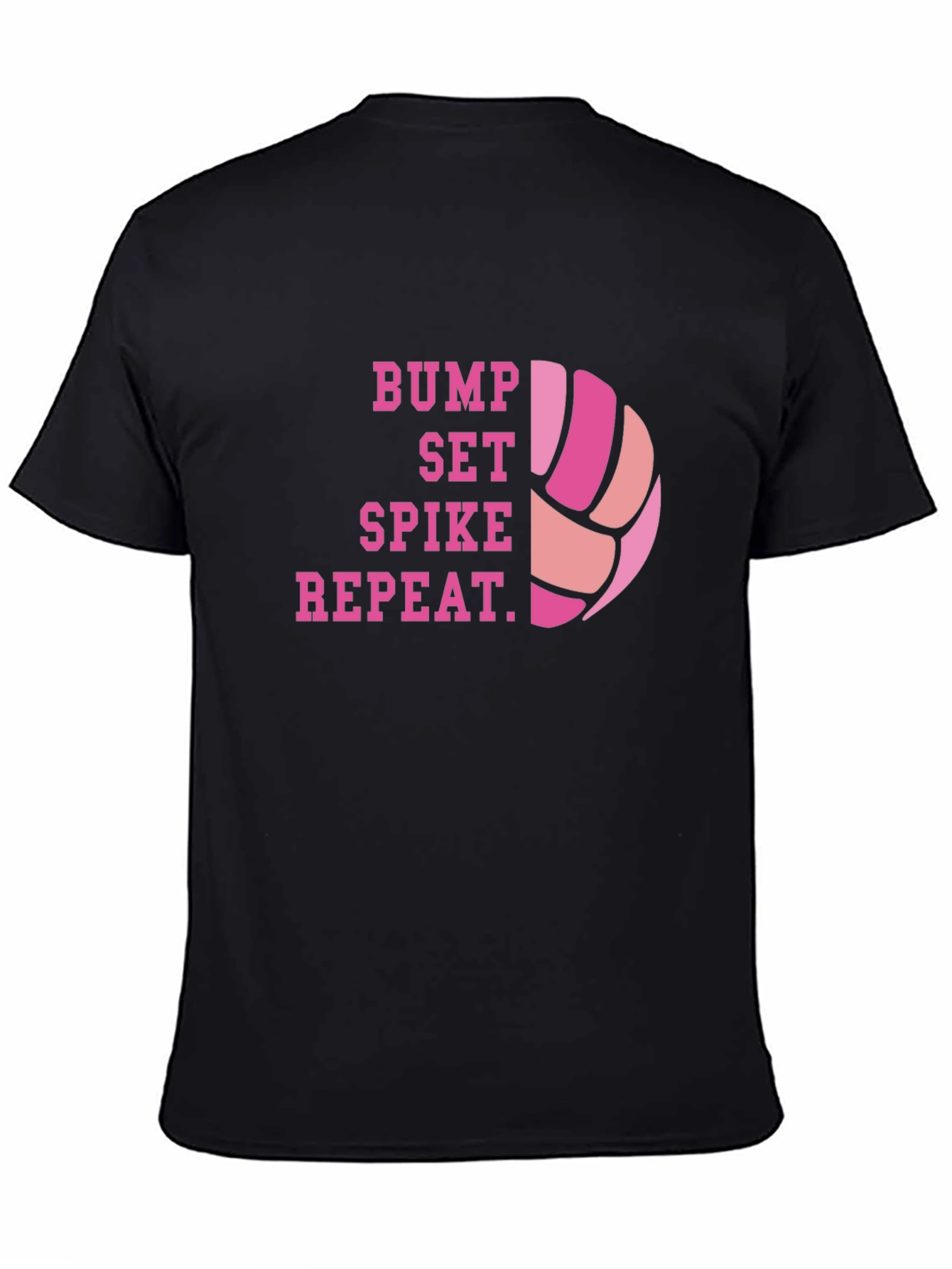 Volleyball Bump Set Spike Repeat Graphic Tee