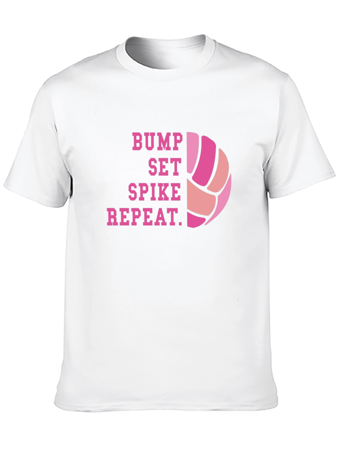 Volleyball Bump Set Spike Repeat Graphic Tee