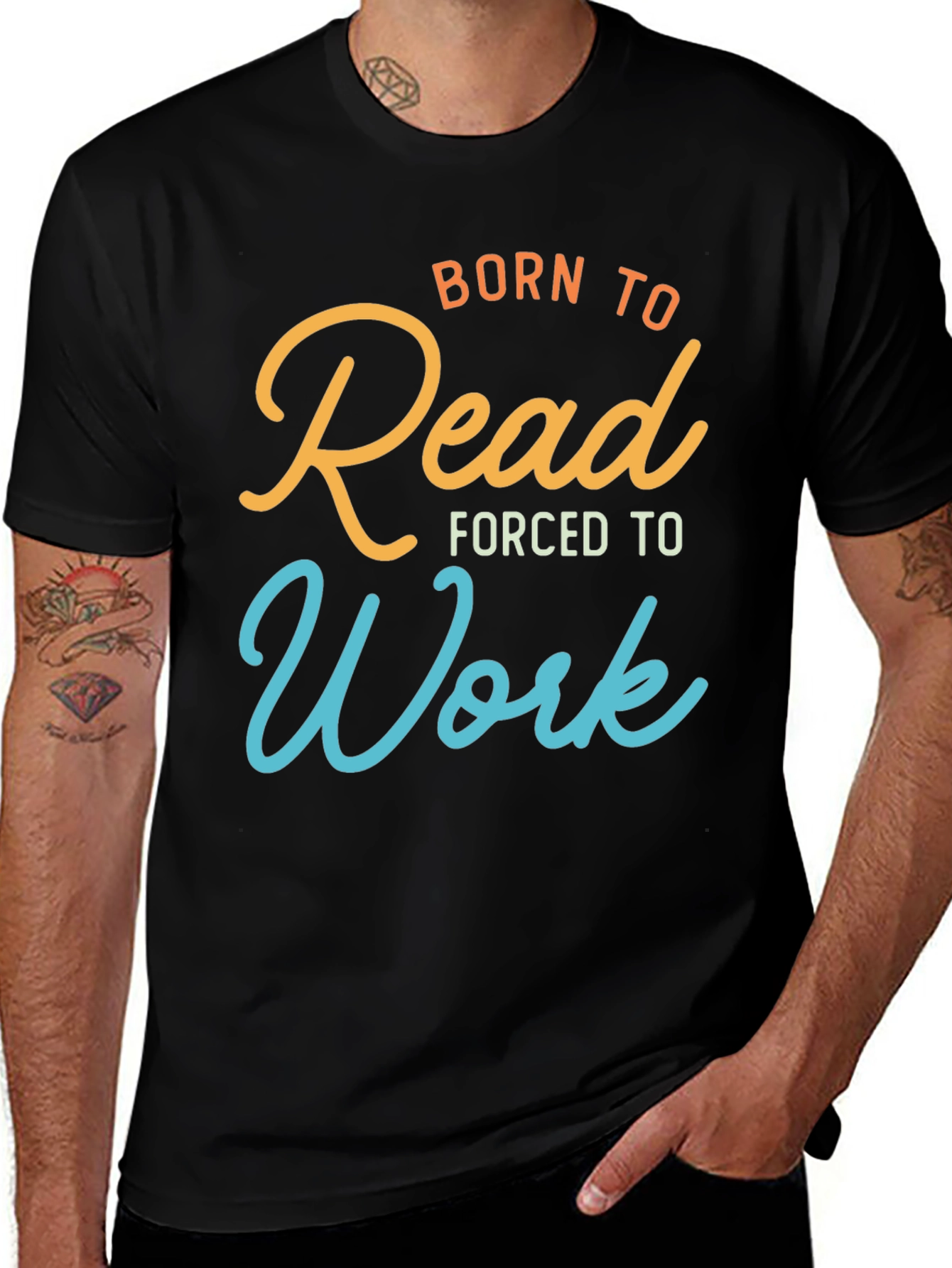 Born to Read T-Shirt Funny Book Lover Tee