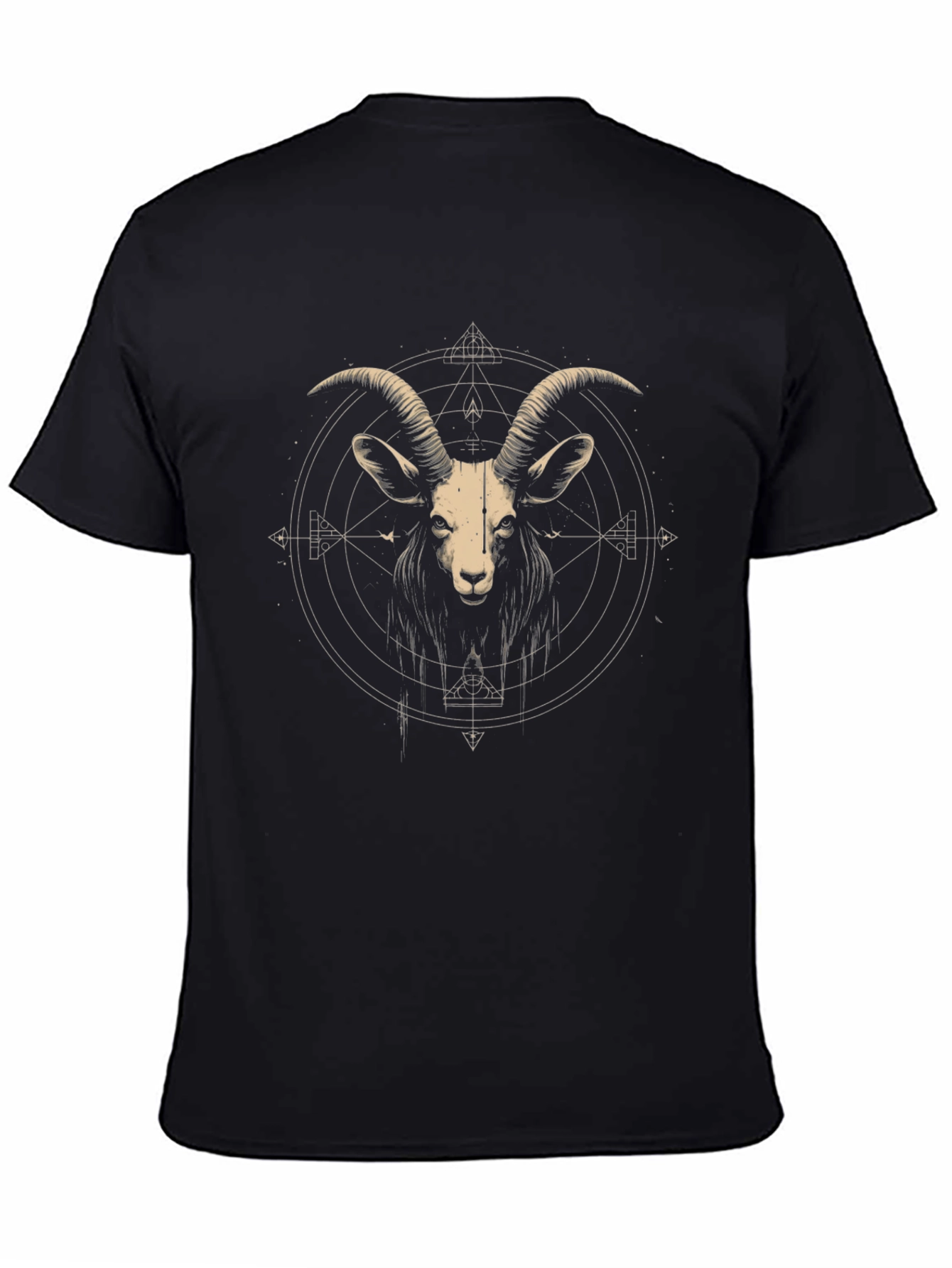 Geometric Goat Graphic Tee - Modern Menswear