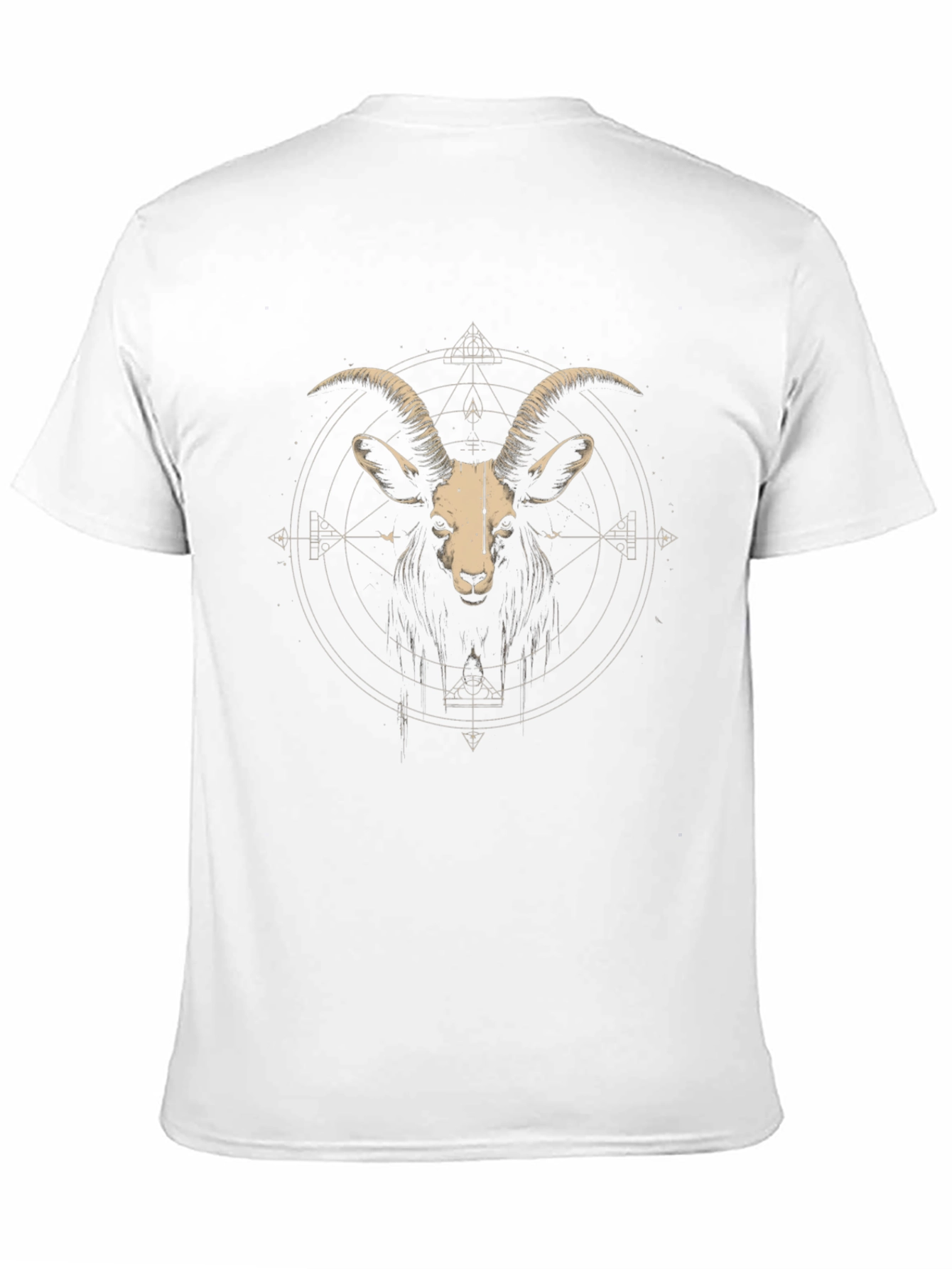 Geometric Goat Graphic Tee - Modern Menswear