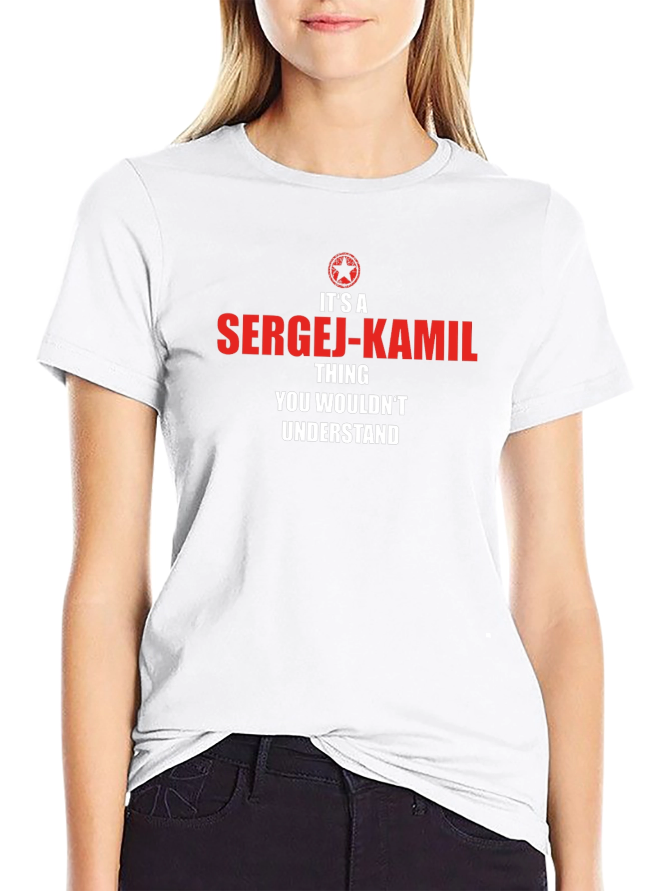 Sergej-Kamil T-Shirt - Funny Personalized Name Tee