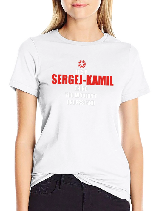 Sergej-Kamil T-Shirt - Funny Personalized Name Tee