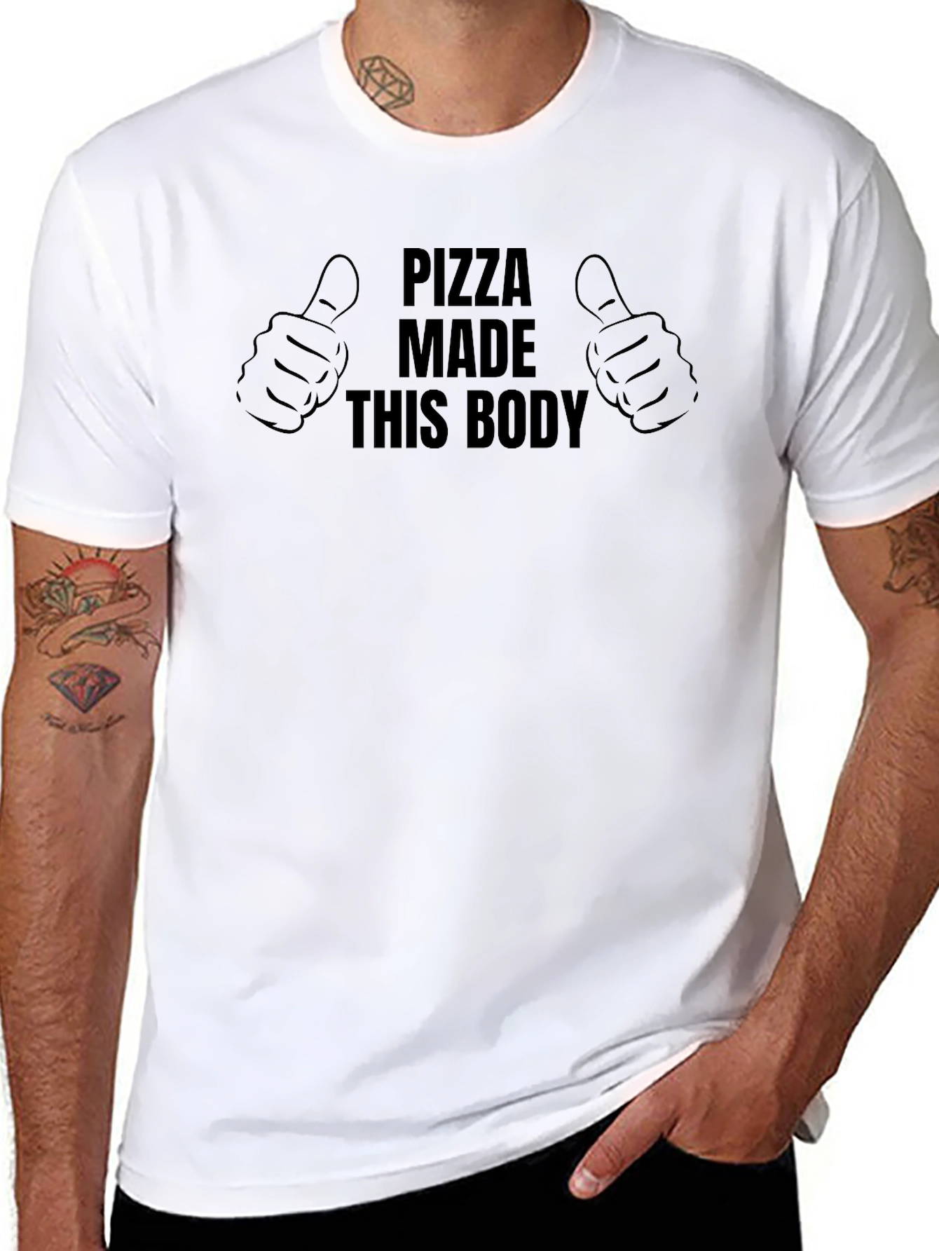 Pizza Made This Body Graphic Tee