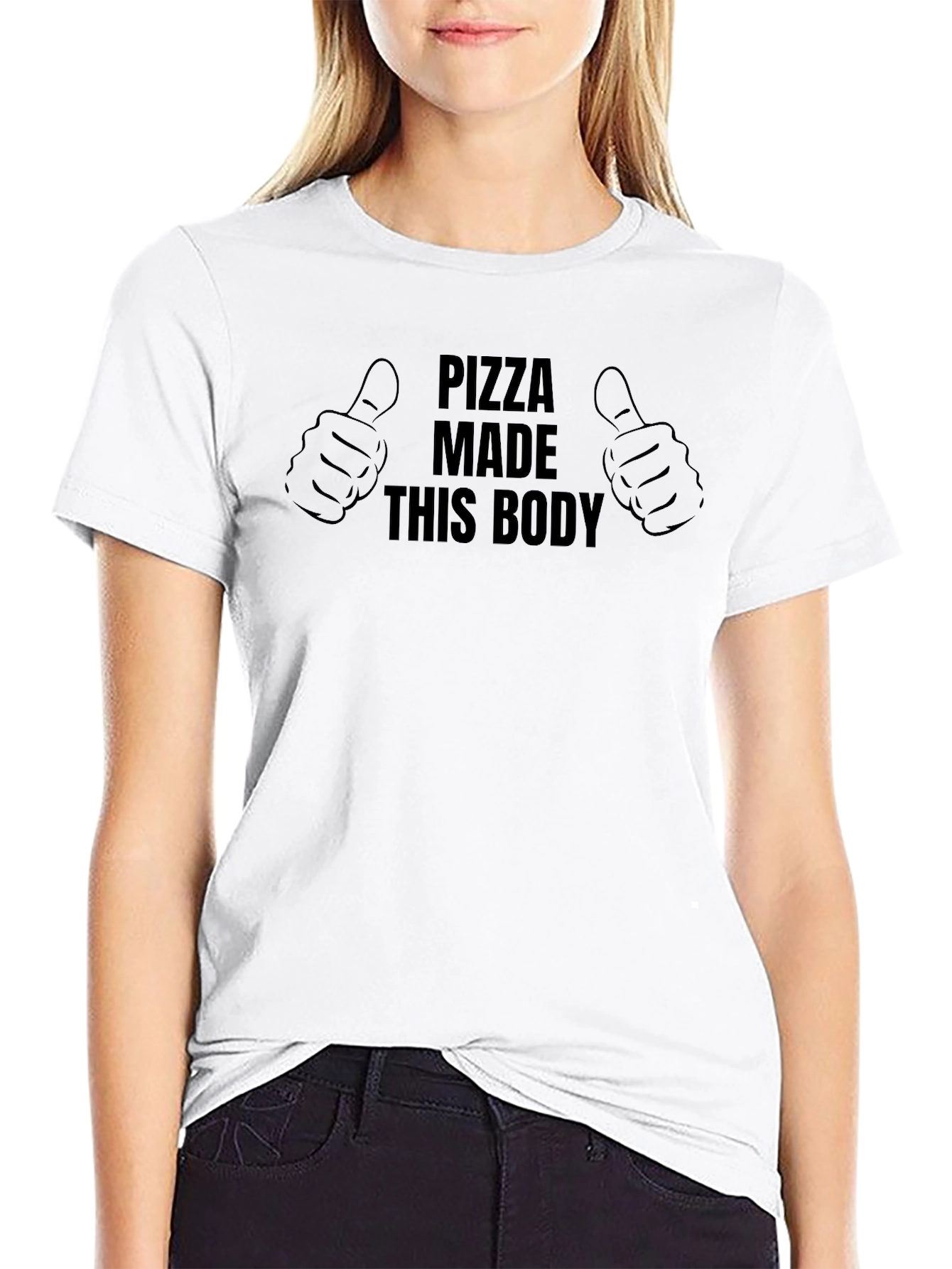Pizza Made This Body Graphic Tee