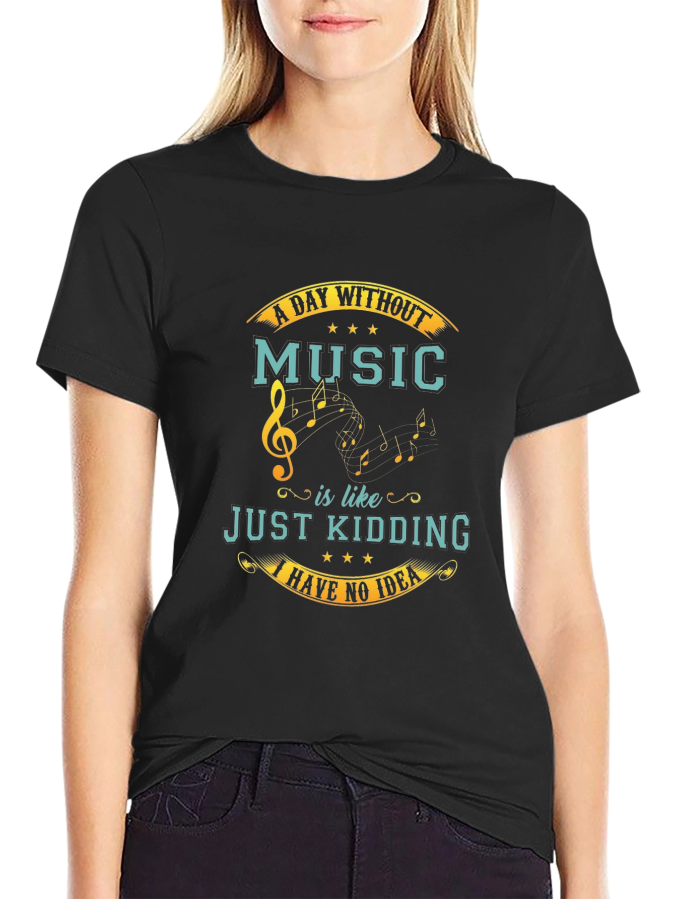 Music Lover T-Shirt - A Day Without Music