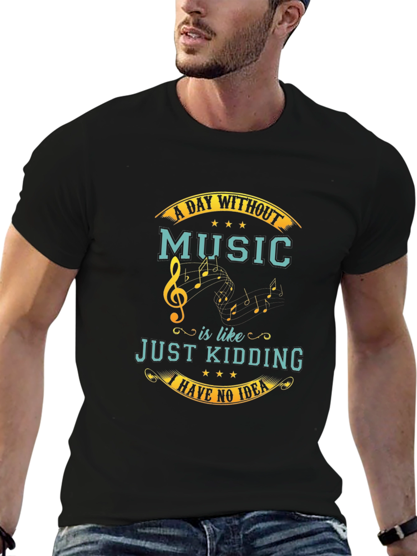 Music Lover T-Shirt - A Day Without Music