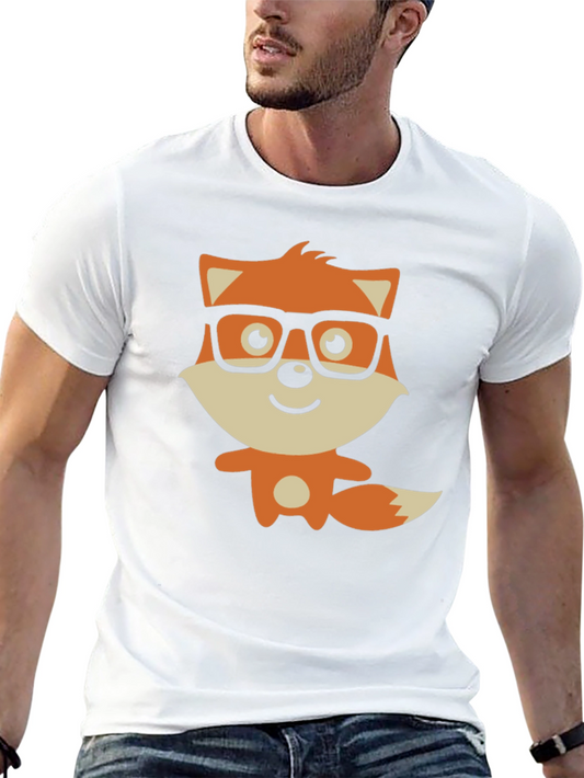 Fox Graphic Black T-Shirt - Fun & Stylish Casual Wear