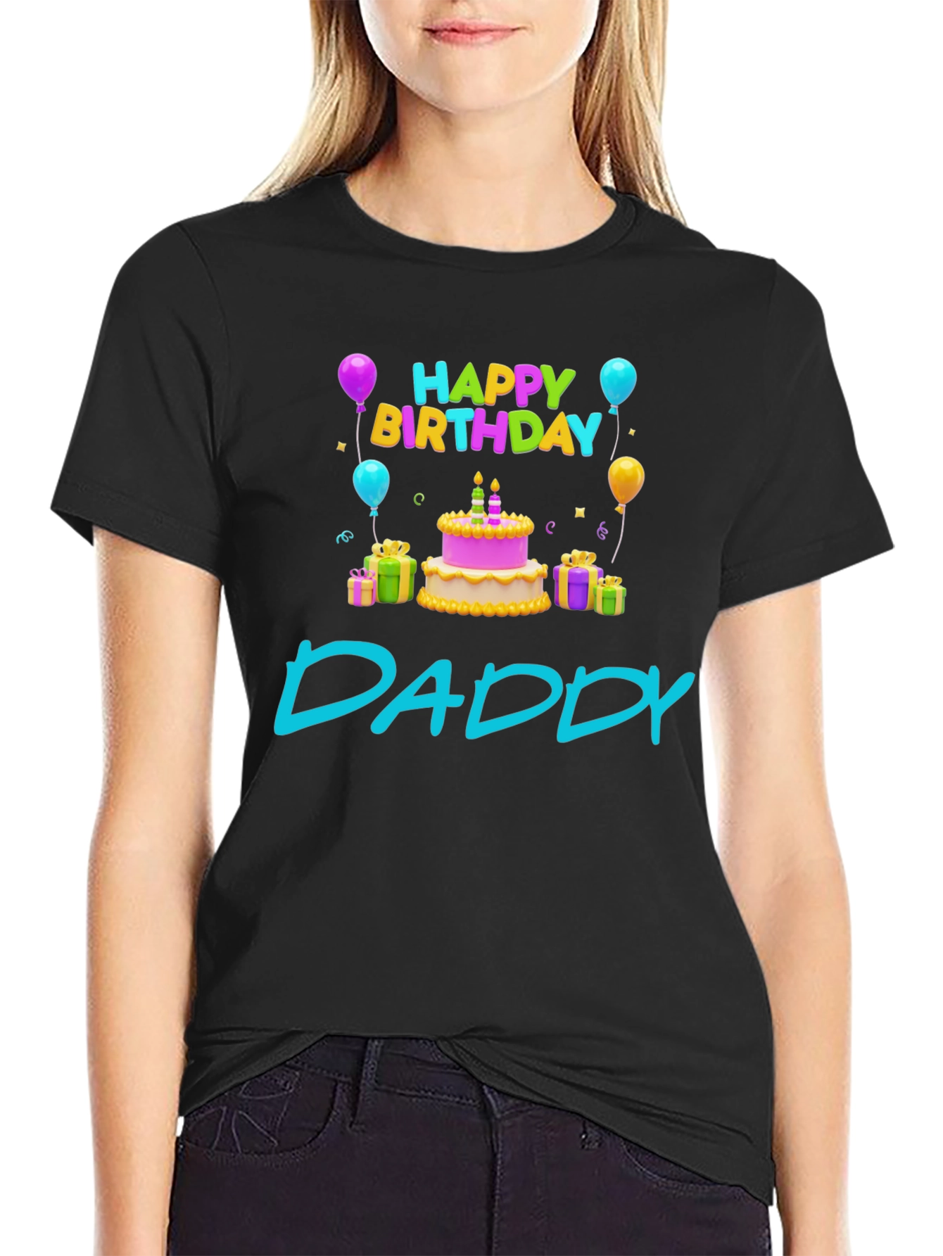 Happy Birthday Daddy T-Shirt - Cute Celebration Tee