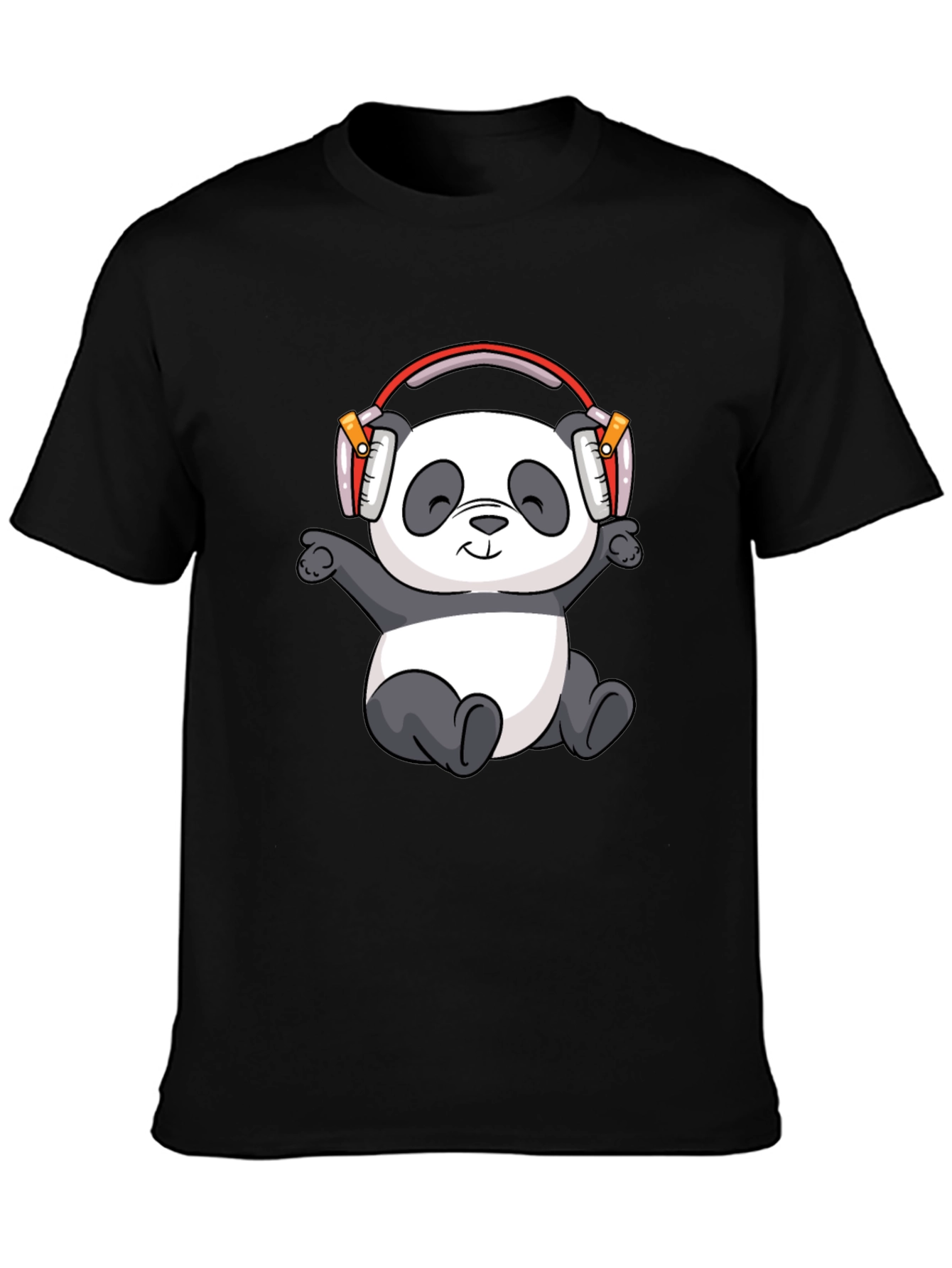 Panda Headphones Graphic Tee
