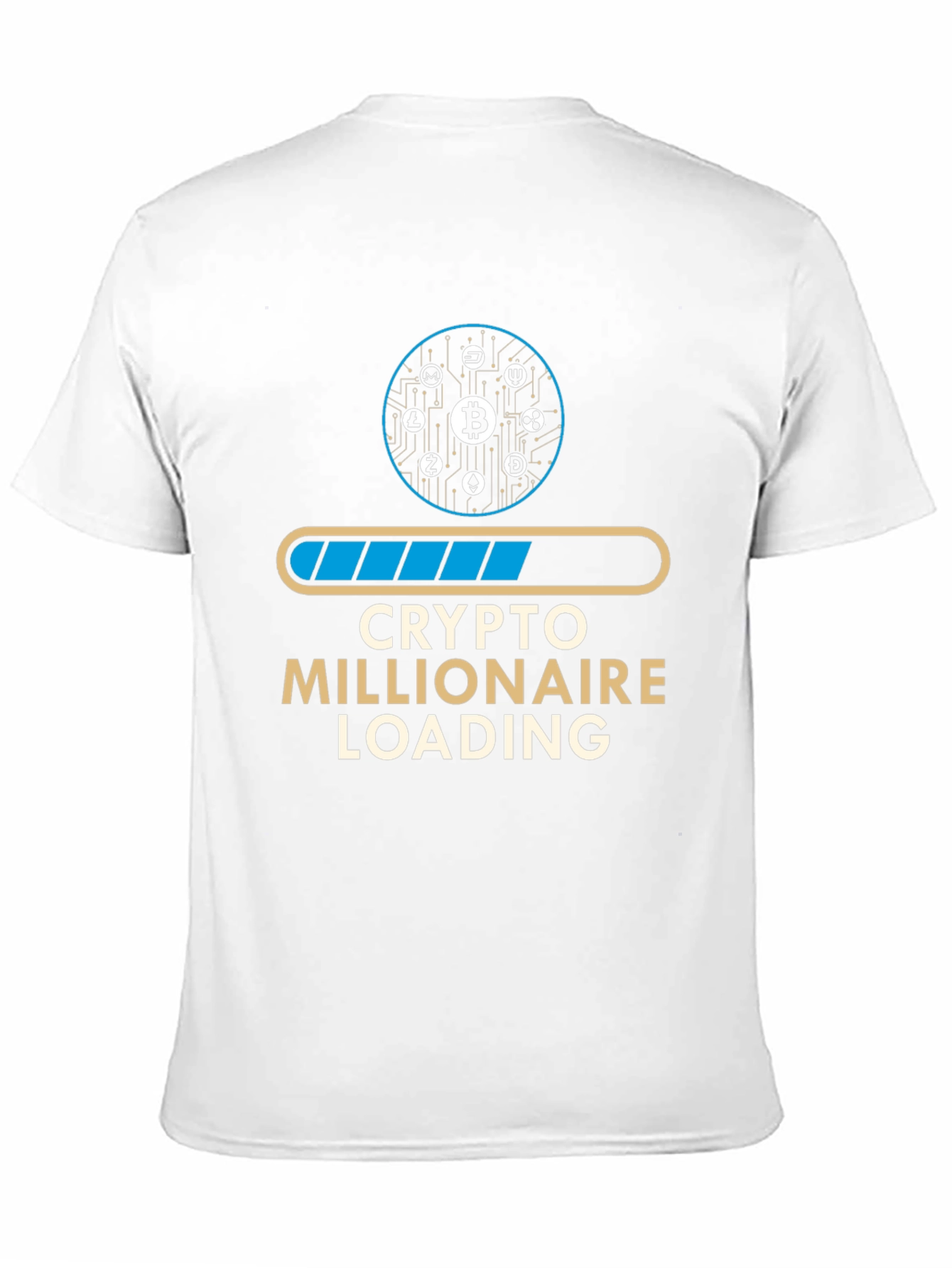 Crypto Millionaire Loading T-Shirt - Black Graphic Tee