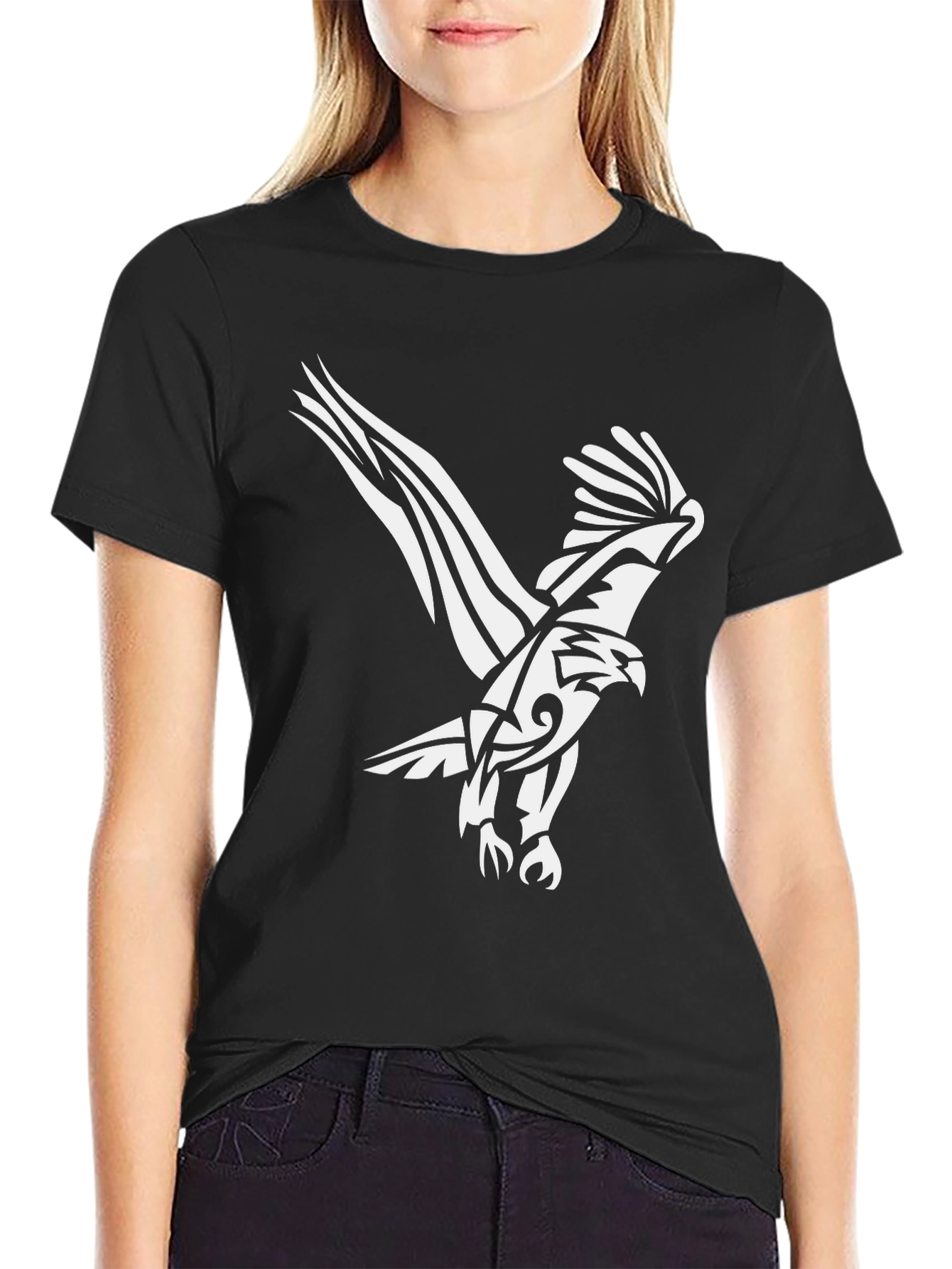 Black Eagle Graphic Tee - Stylish Mens T-Shirt