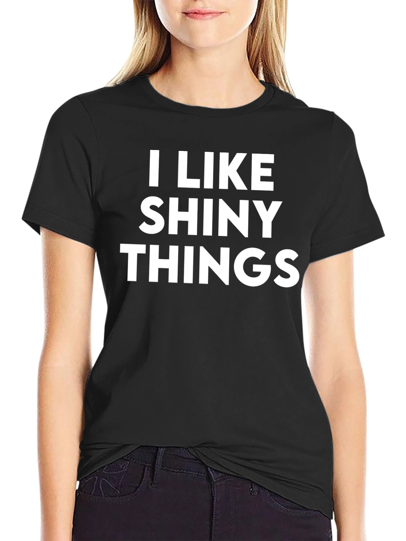 I Like Shiny Things - Black Graphic Tee