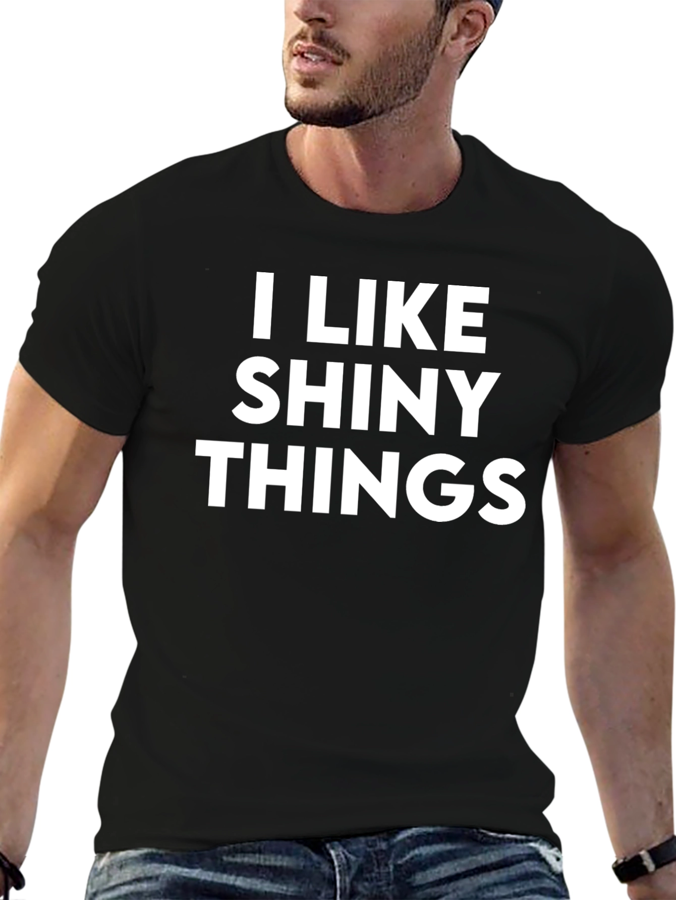 I Like Shiny Things - Black Graphic Tee