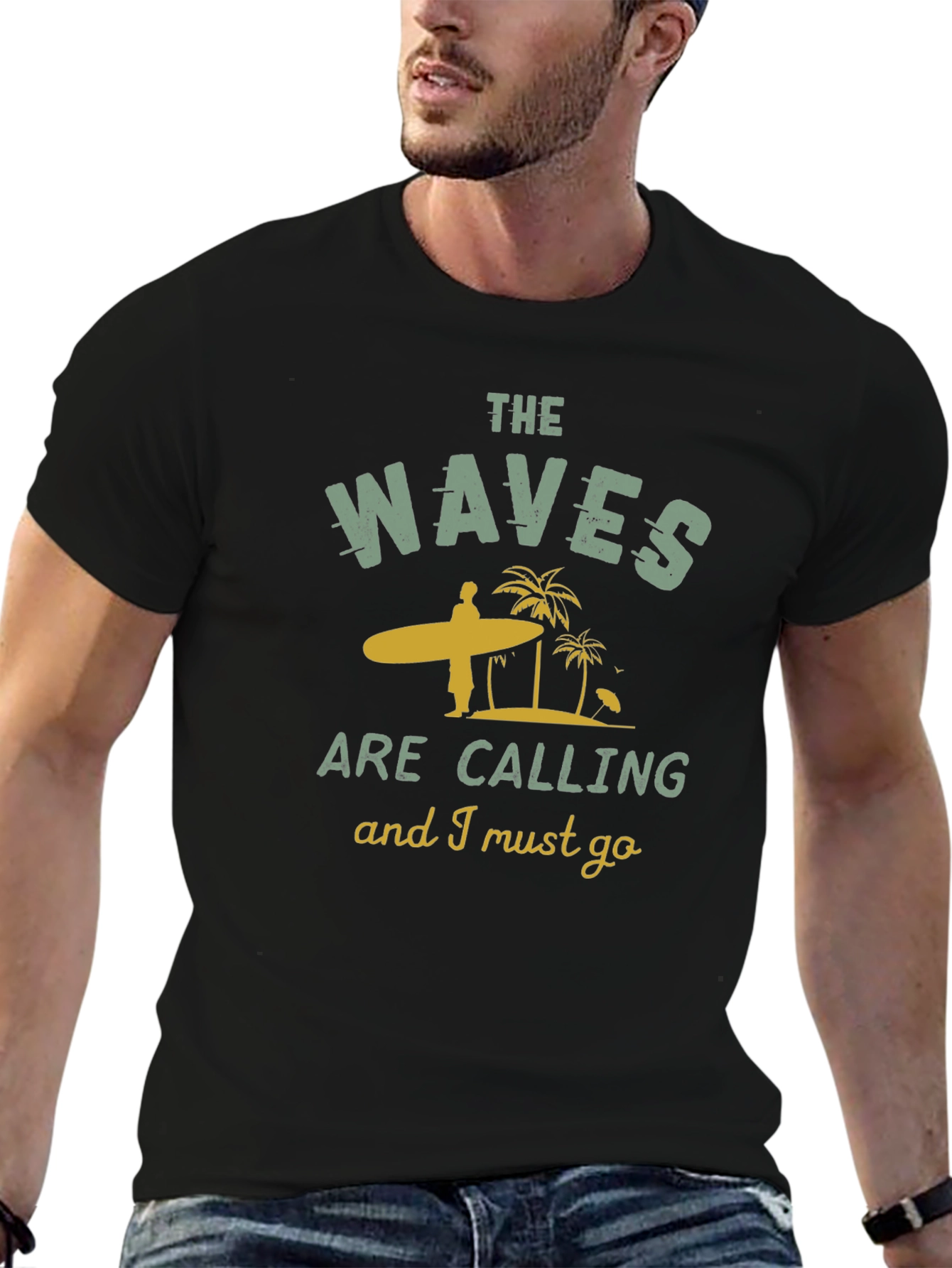 The Waves Are Calling Graphic T-Shirt