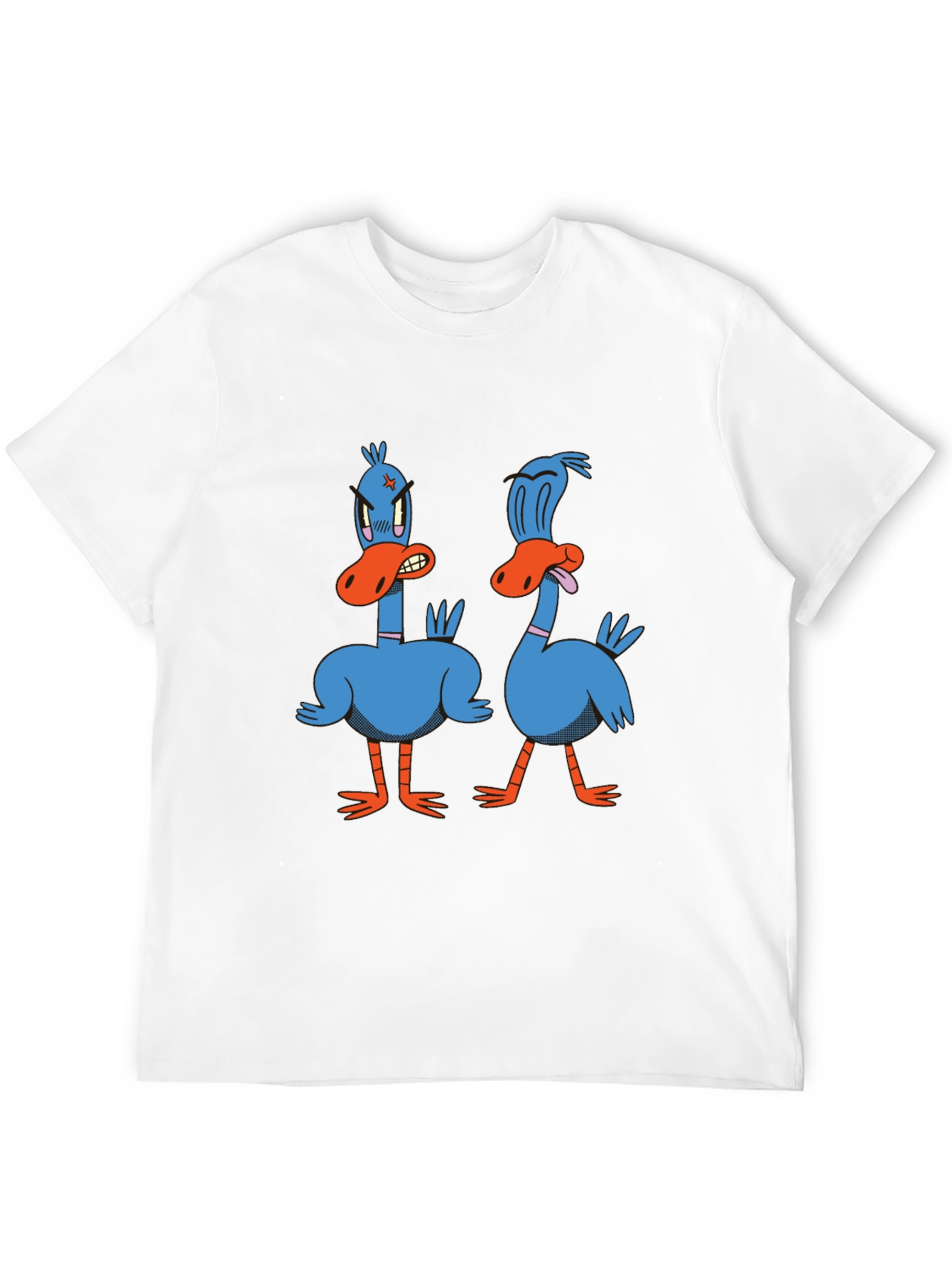 Funny Duck Graphic Tee - Black Cotton T-Shirt