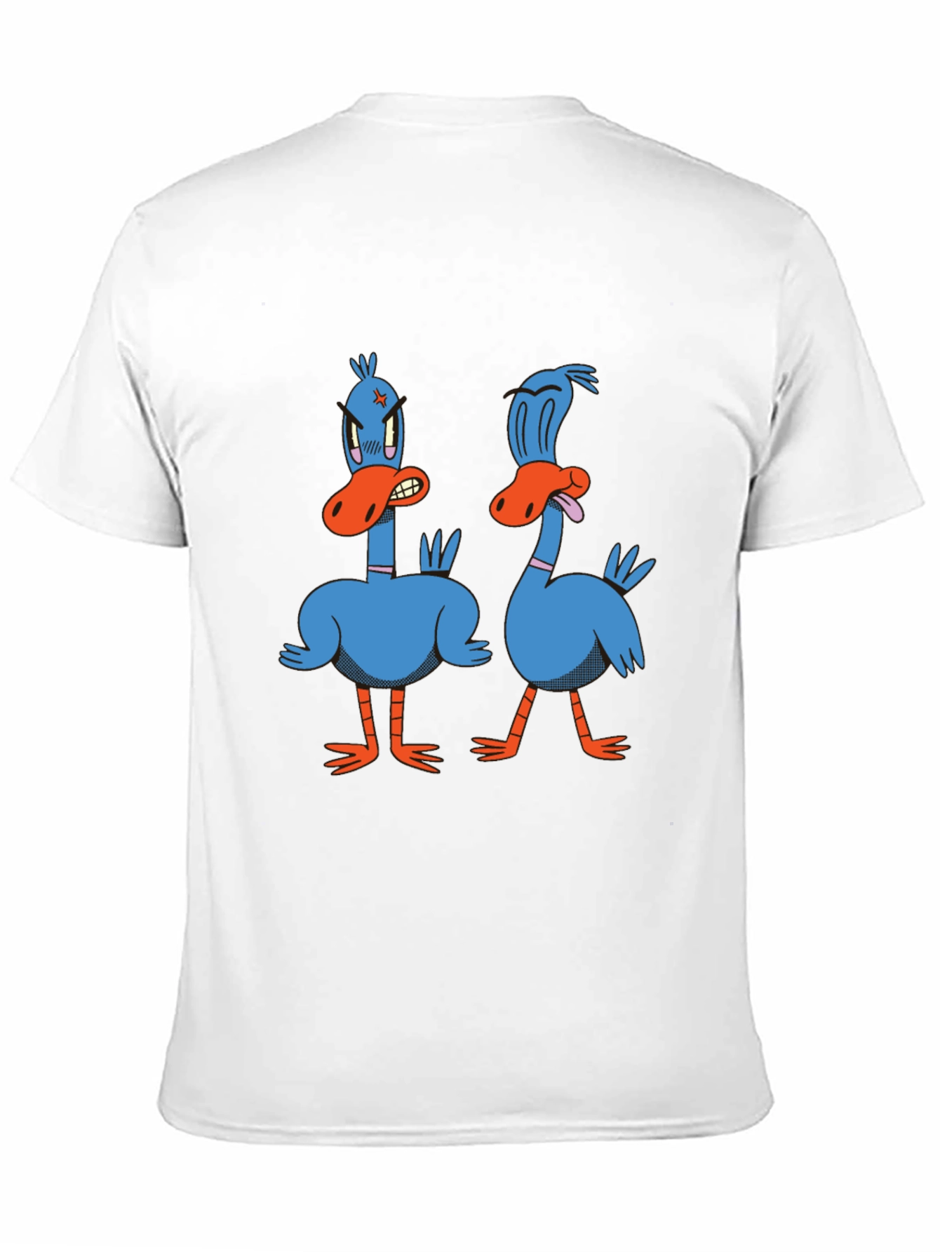 Funny Duck Graphic Tee - Black Cotton T-Shirt
