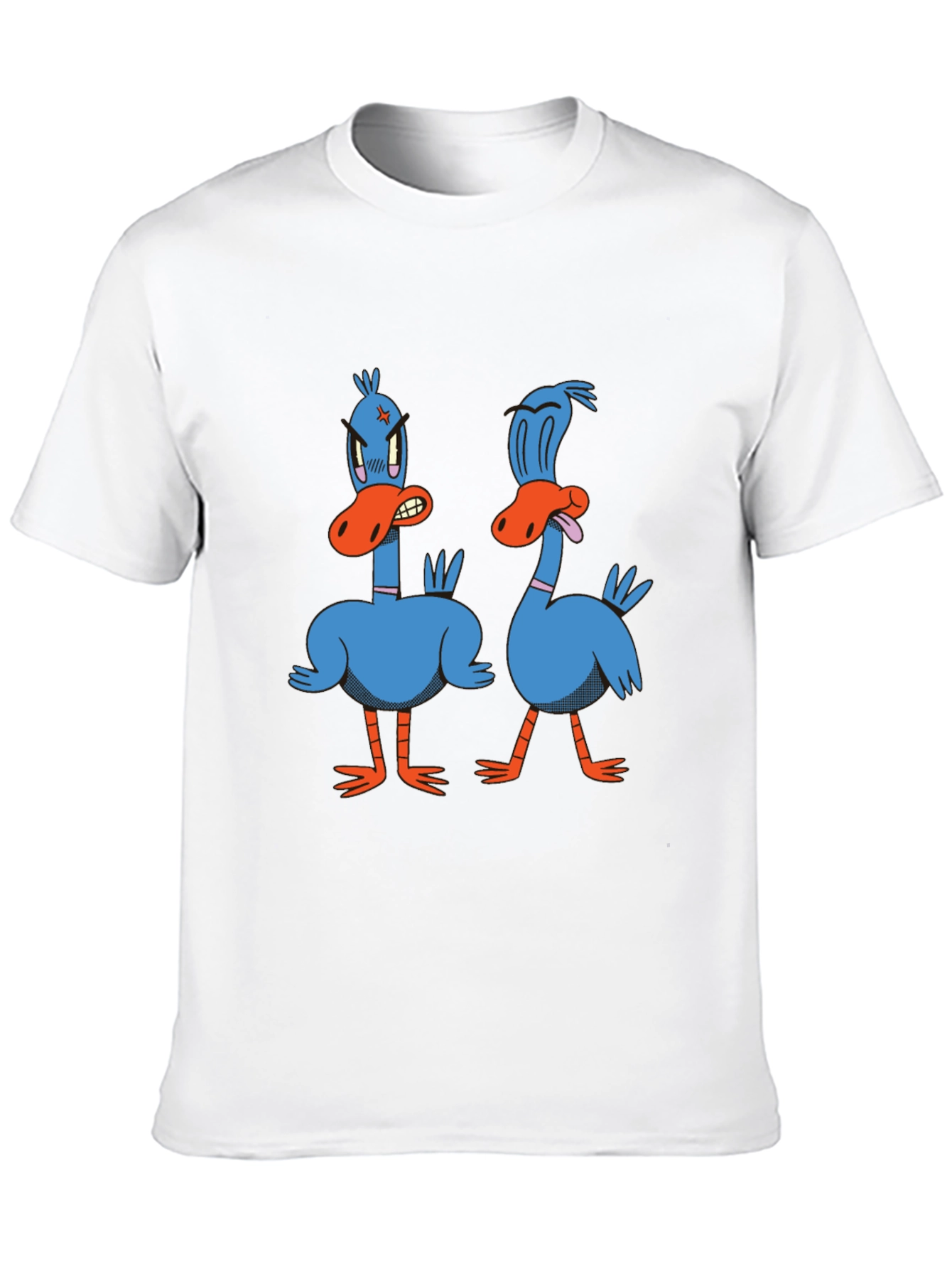 Funny Duck Graphic Tee - Black Cotton T-Shirt