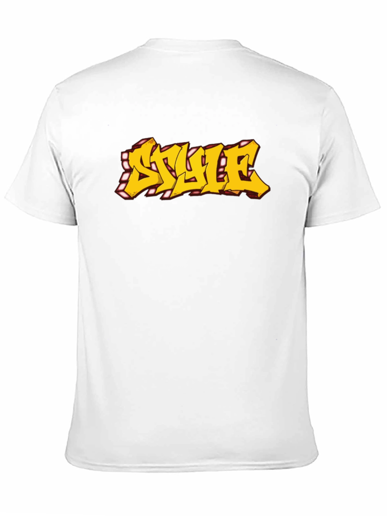 Urban Style Graphic Tee - Graffiti Font Black T-Shirt
