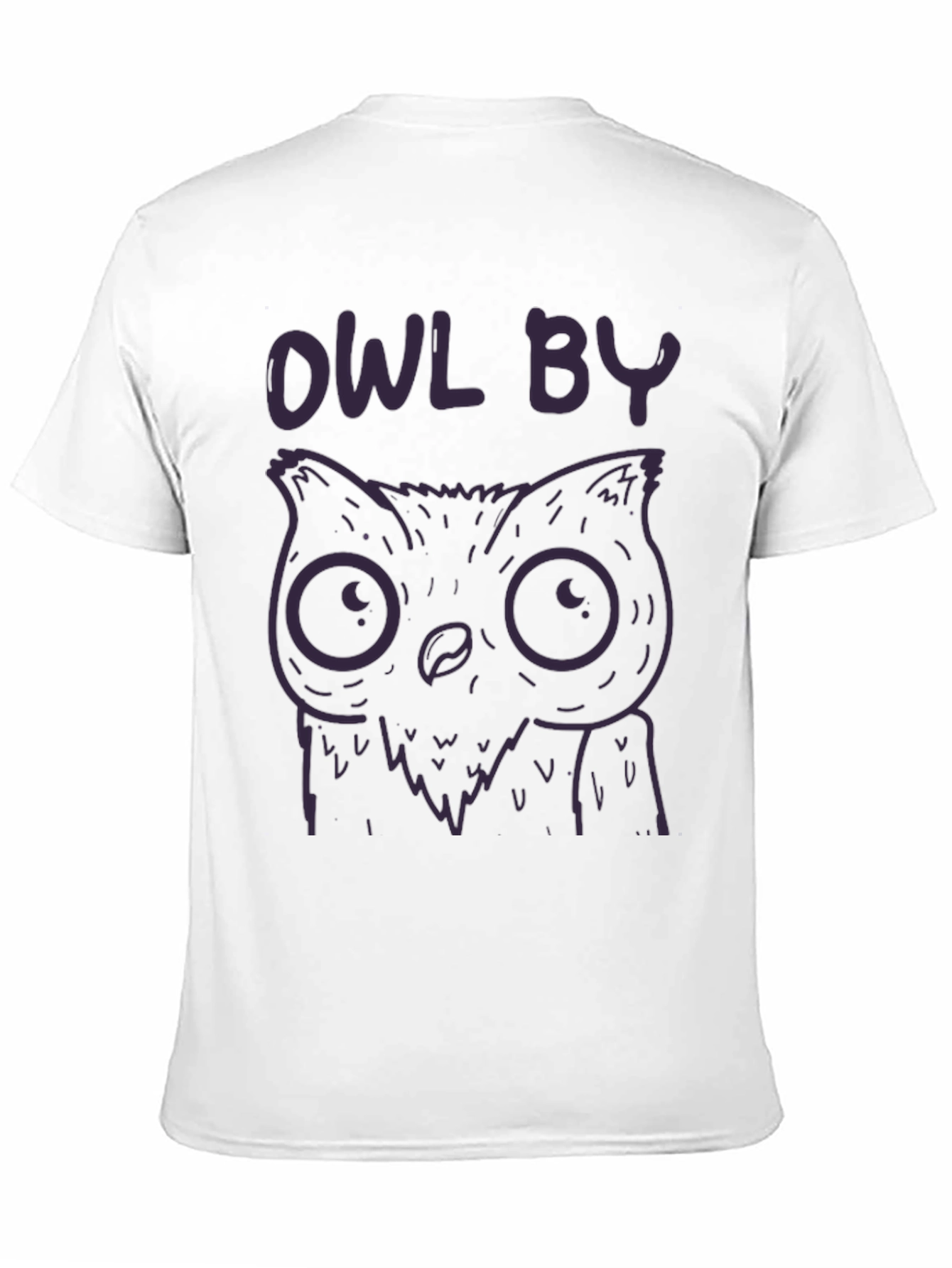 Owl By T-Shirt - Cute Cartoon Design