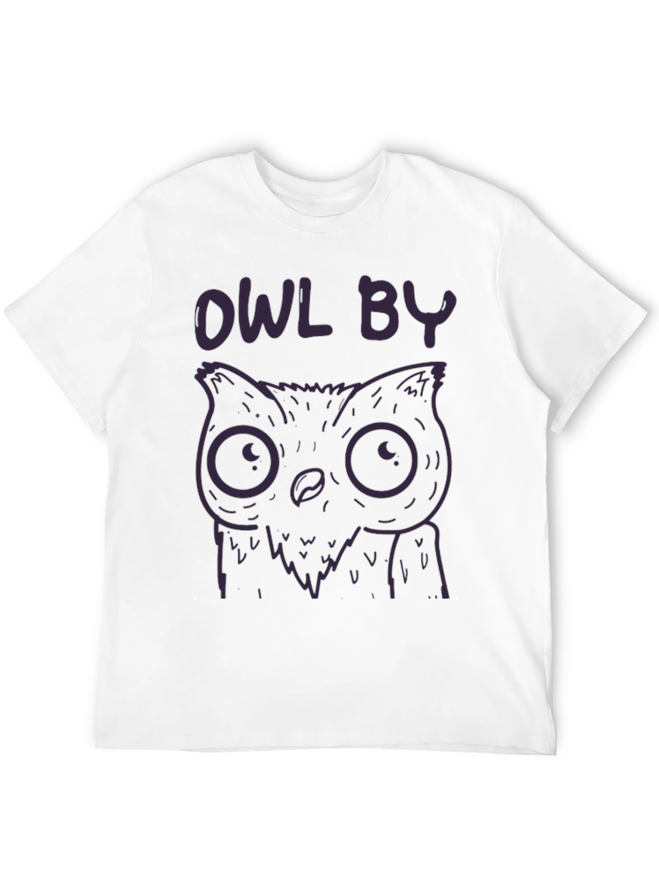 Owl By T-Shirt - Cute Cartoon Design