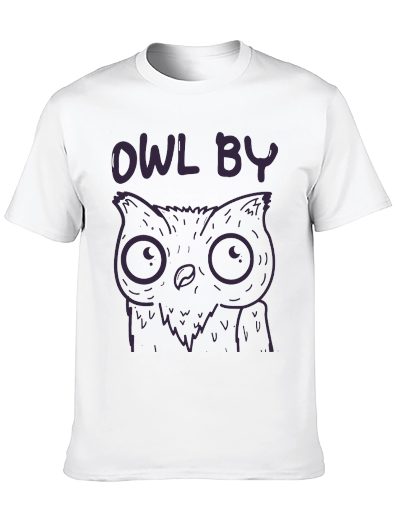 Owl By T-Shirt - Cute Cartoon Design