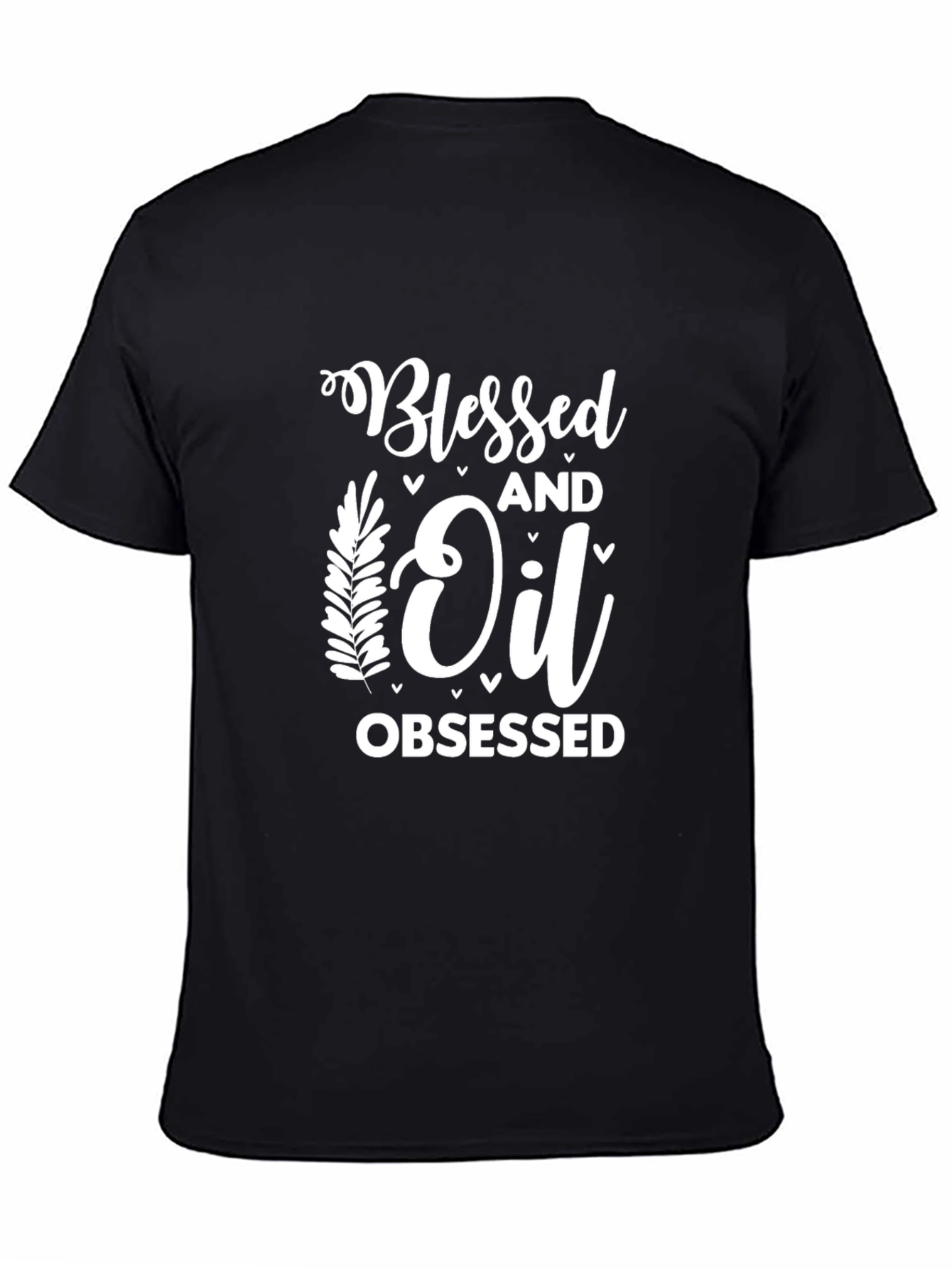 Blessed and Oil Obsessed Black Graphic Tee